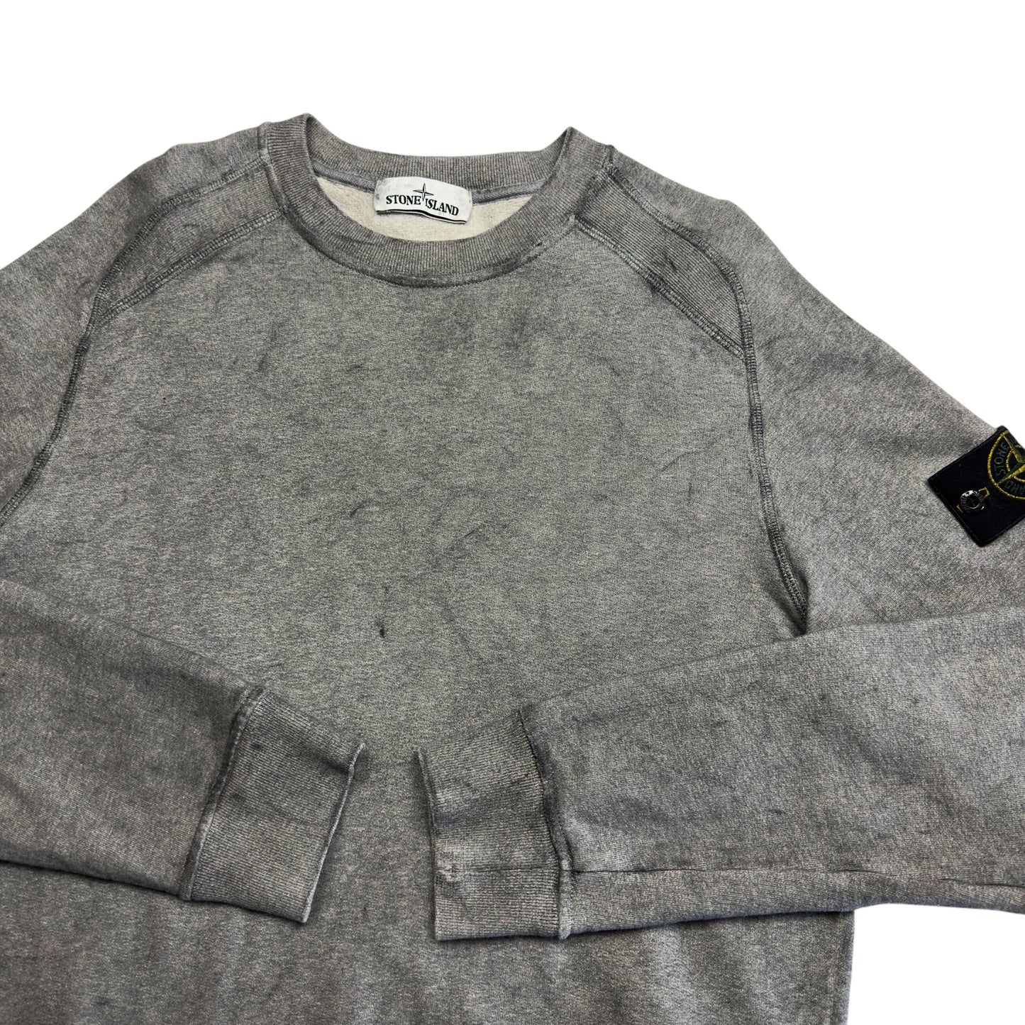 A/W 20 Stone Island Dust Colour Treatment Sweater - Grey