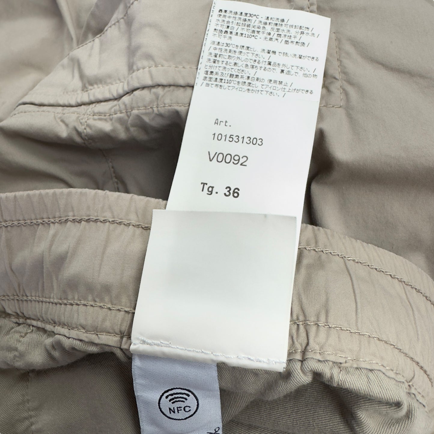 Stone Island Stretch Cotton Cuffed Cargo Trousers - Sand