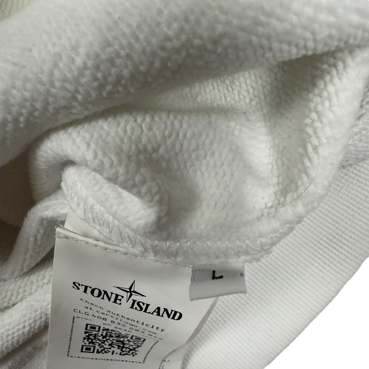 A/W 21 Stone Island Crewneck Sweater - White