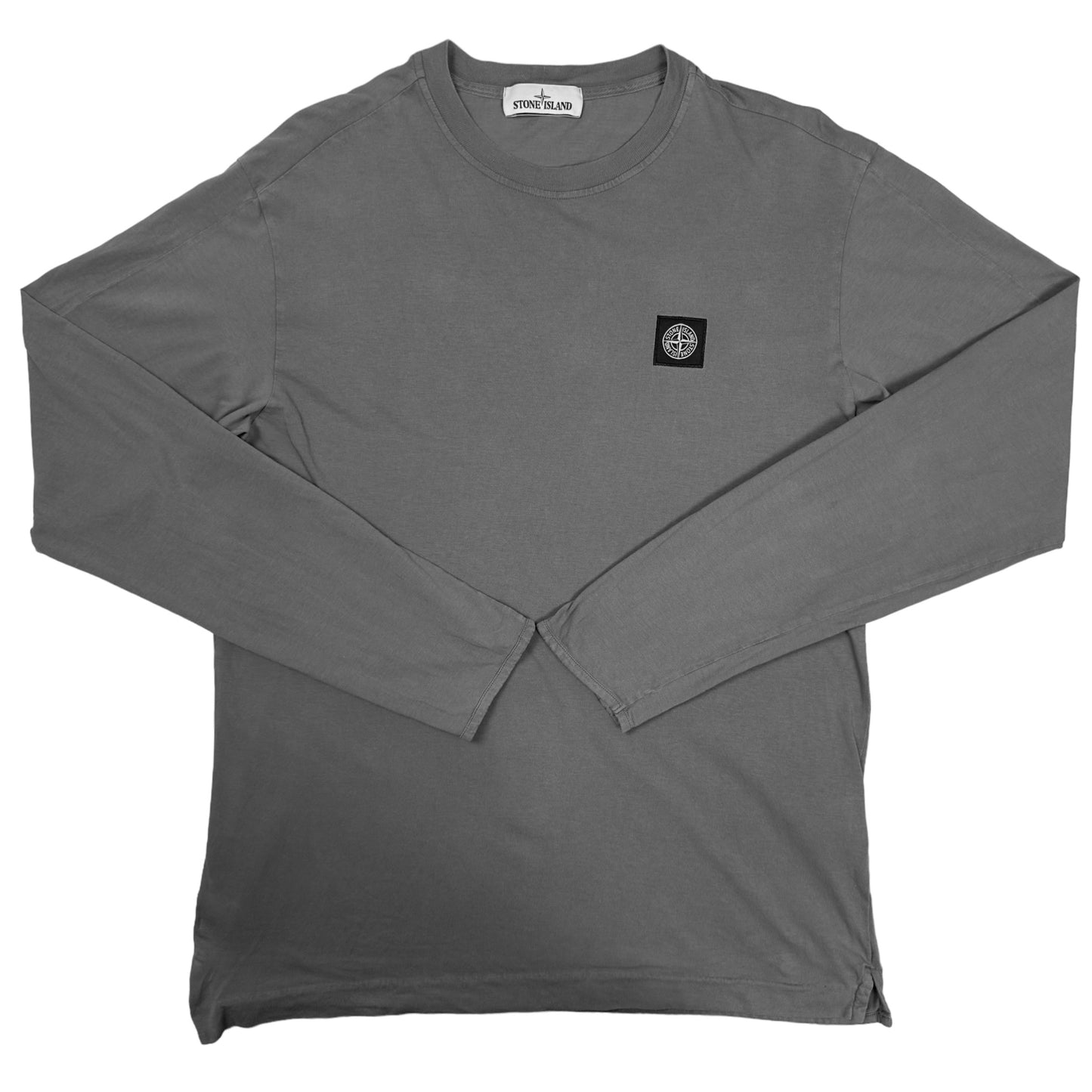 A/W 17 Stone Island Long Sleeve Patch T-Shirt - Grey