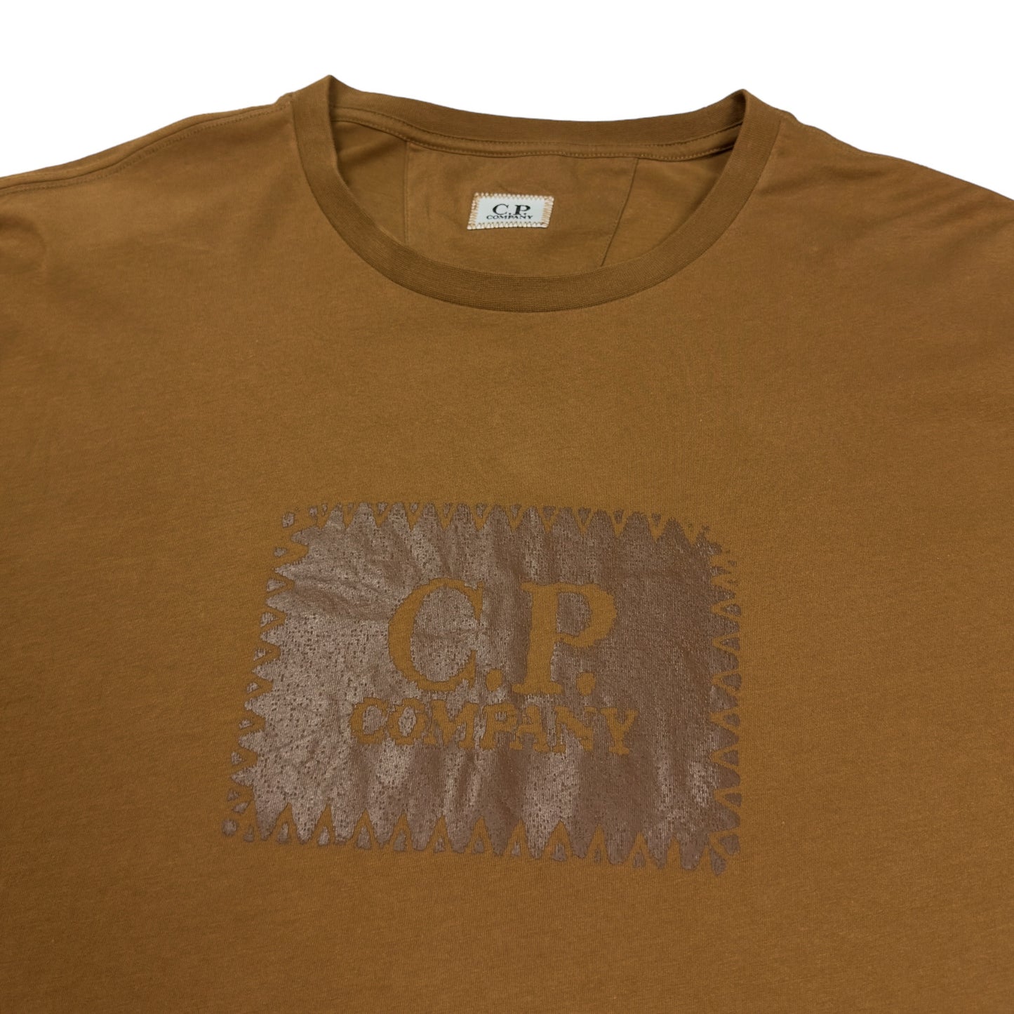 C.P. Company Big Stitch Logo T-Shirt - Brown