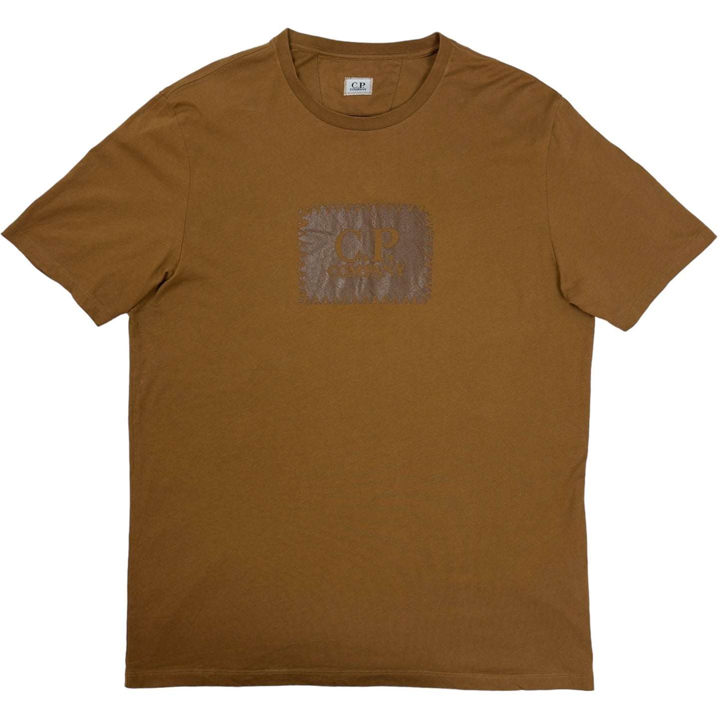 C.P. Company Big Stitch Logo T-Shirt - Brown