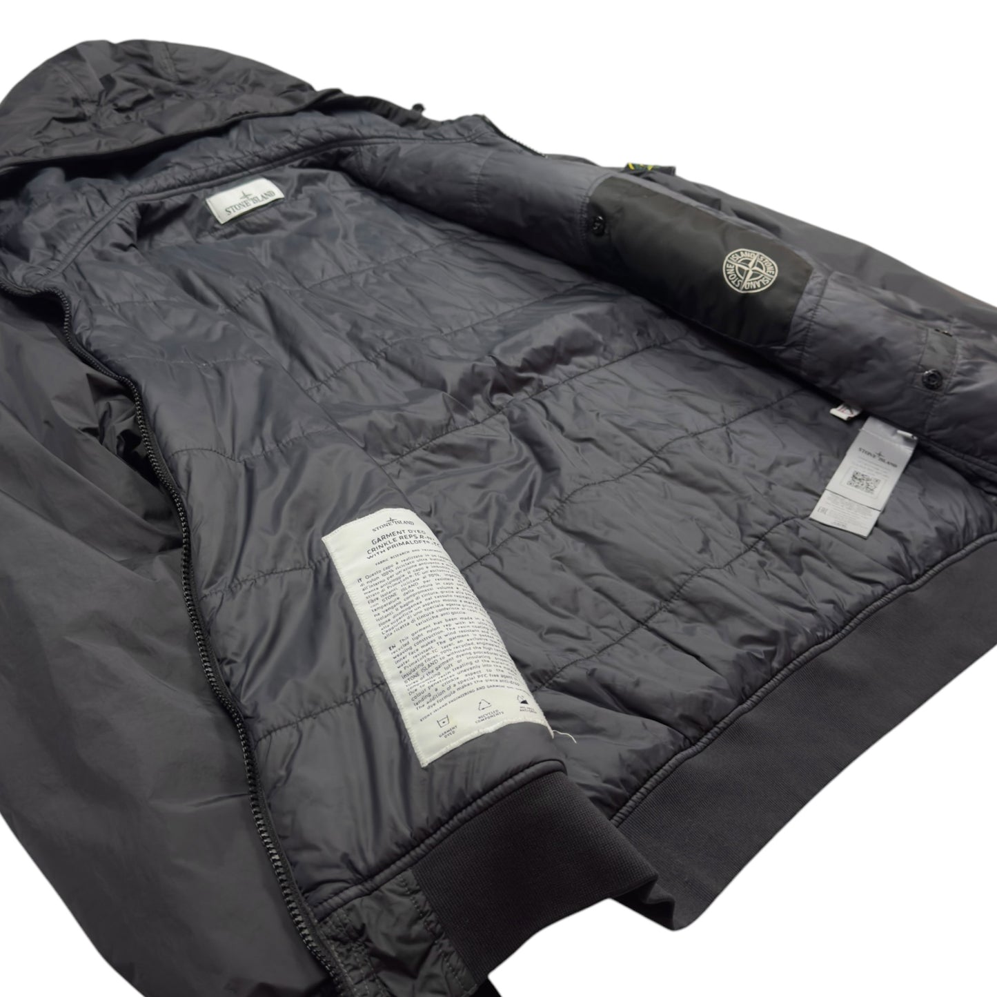 A/W 22 Stone Island Crinkle Reps R-NY with Primaloft Jacket - Dark Grey
