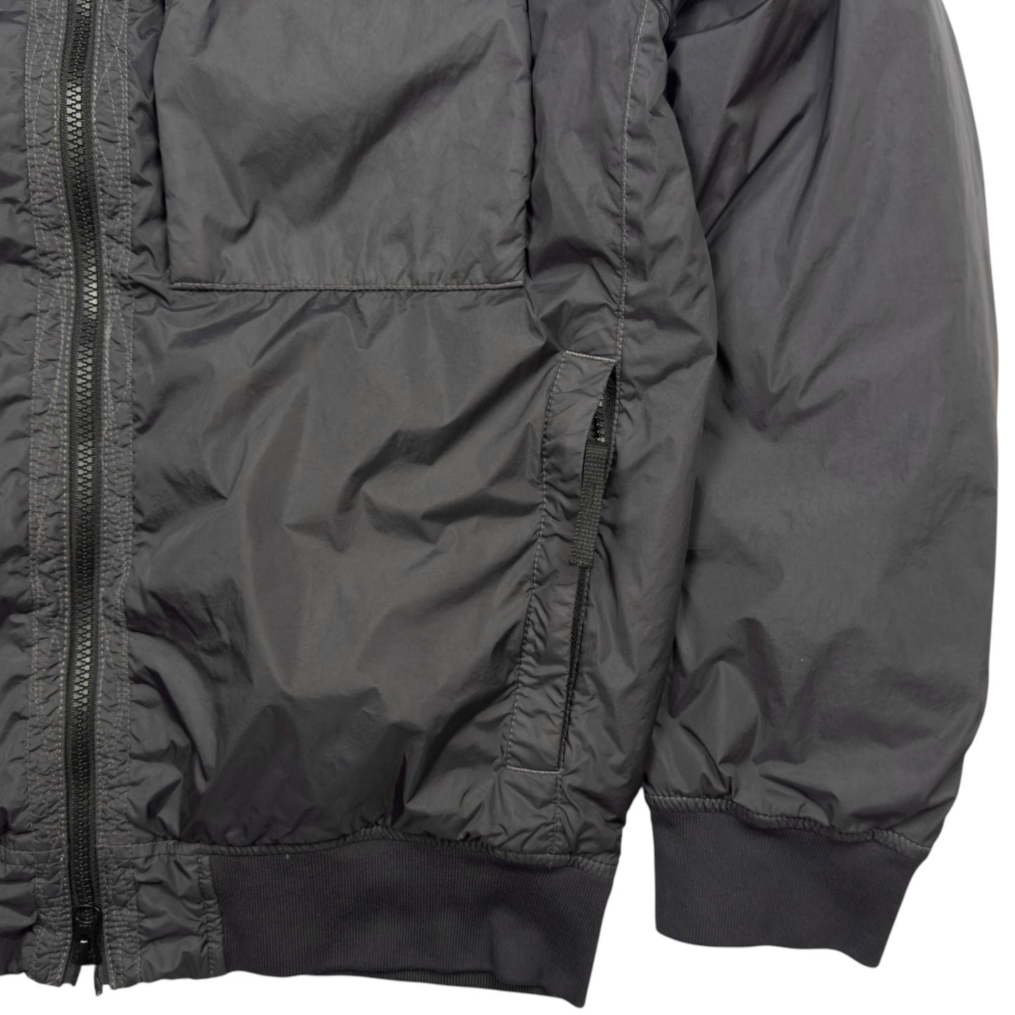 A/W 22 Stone Island Crinkle Reps R-NY with Primaloft Jacket - Dark Grey
