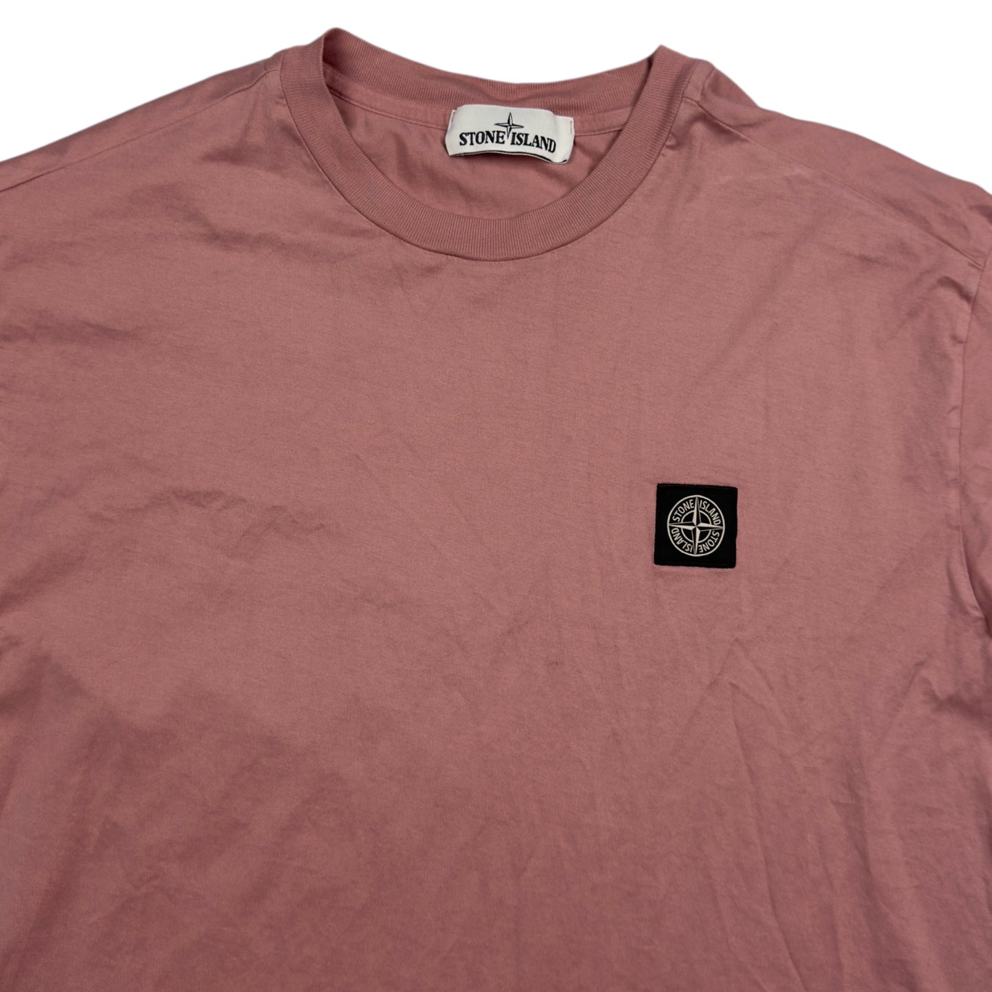 S/S 21 Stone Island Patch T-Shirt - Pink