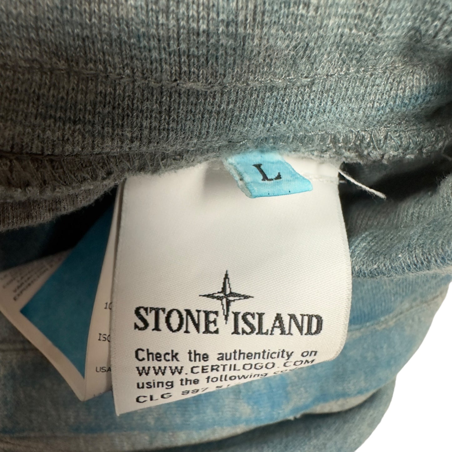 S/S 21 Stone Island Dust Shorts - Light Blue