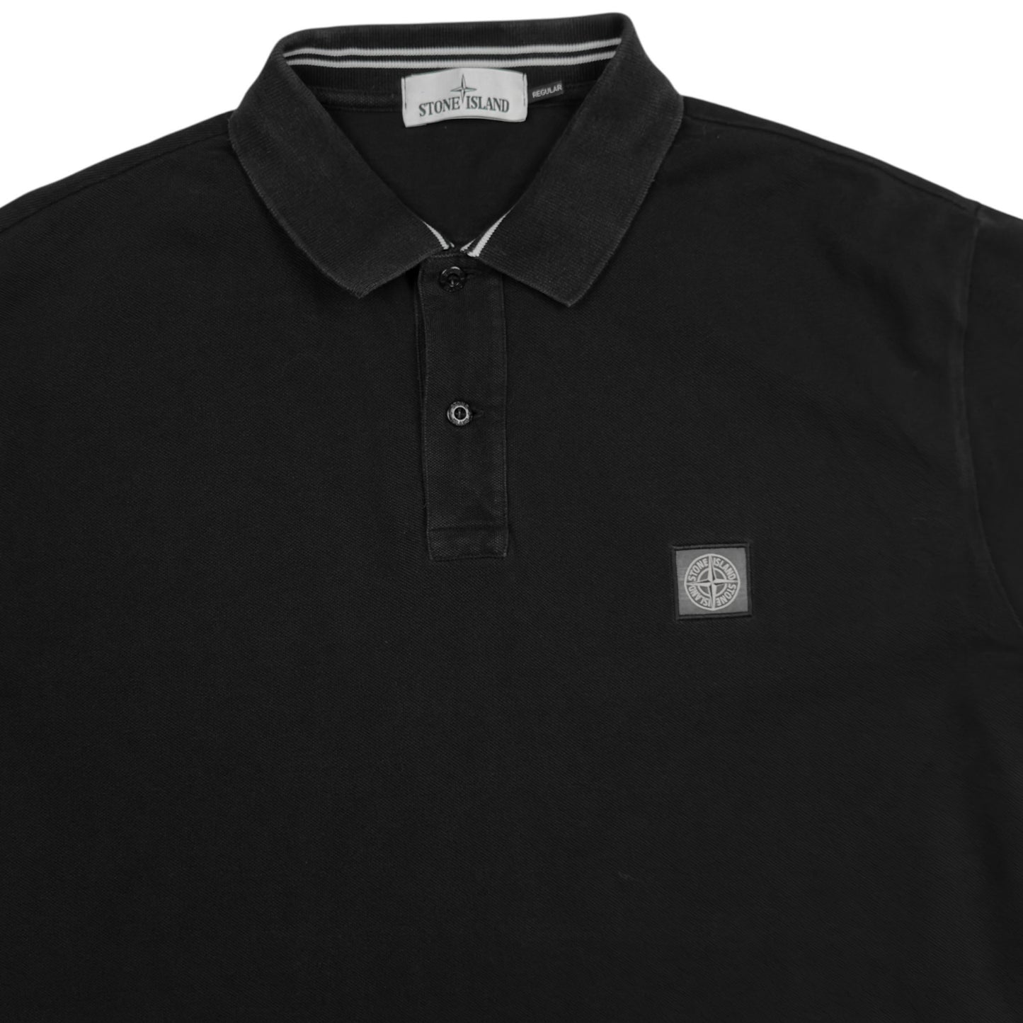 A/W 16 Stone Island Regular Fit Polo Shirt - Black