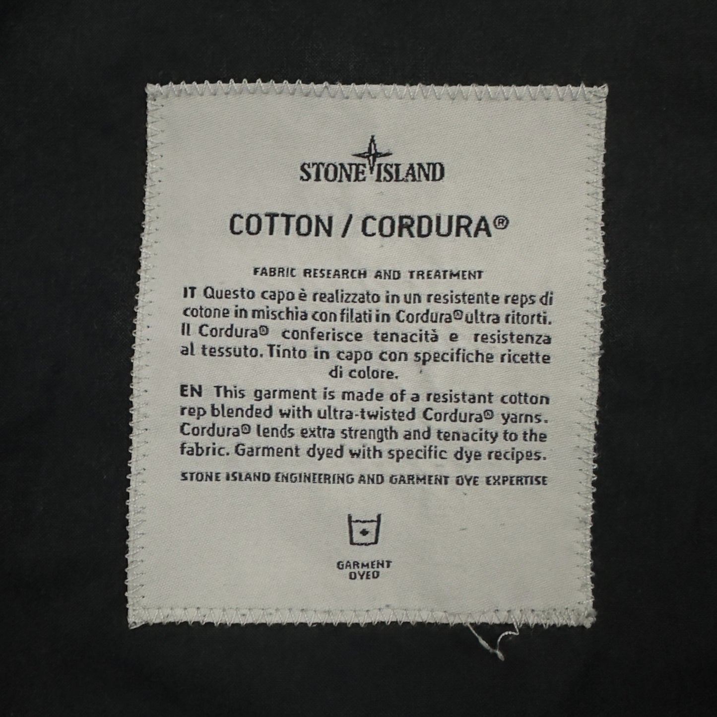 S/S 20 Stone Island Cotton Cordura Field Jacket - Black