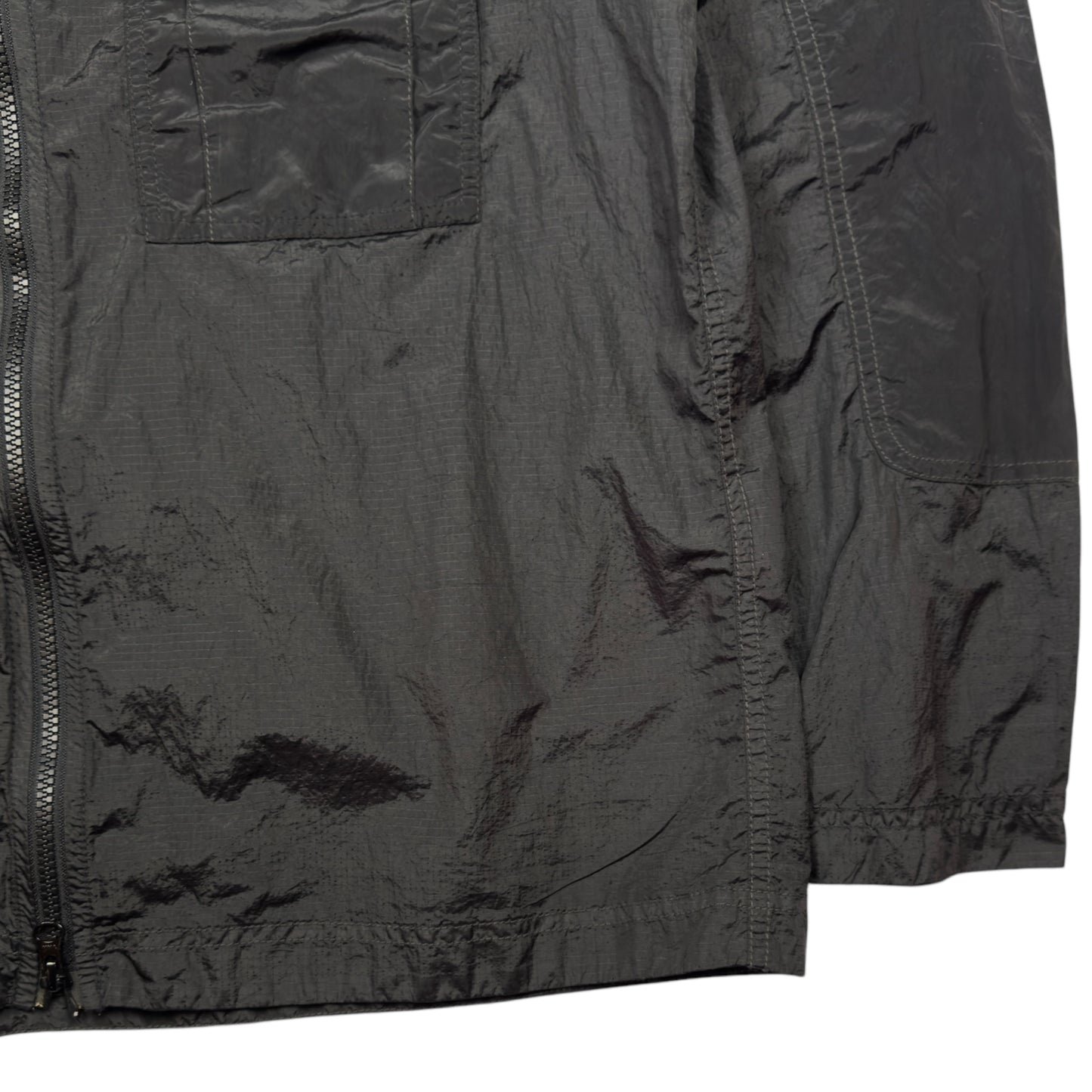 S/S 19 Stone Island Nylon Metal Ripstop Overshirt - Black