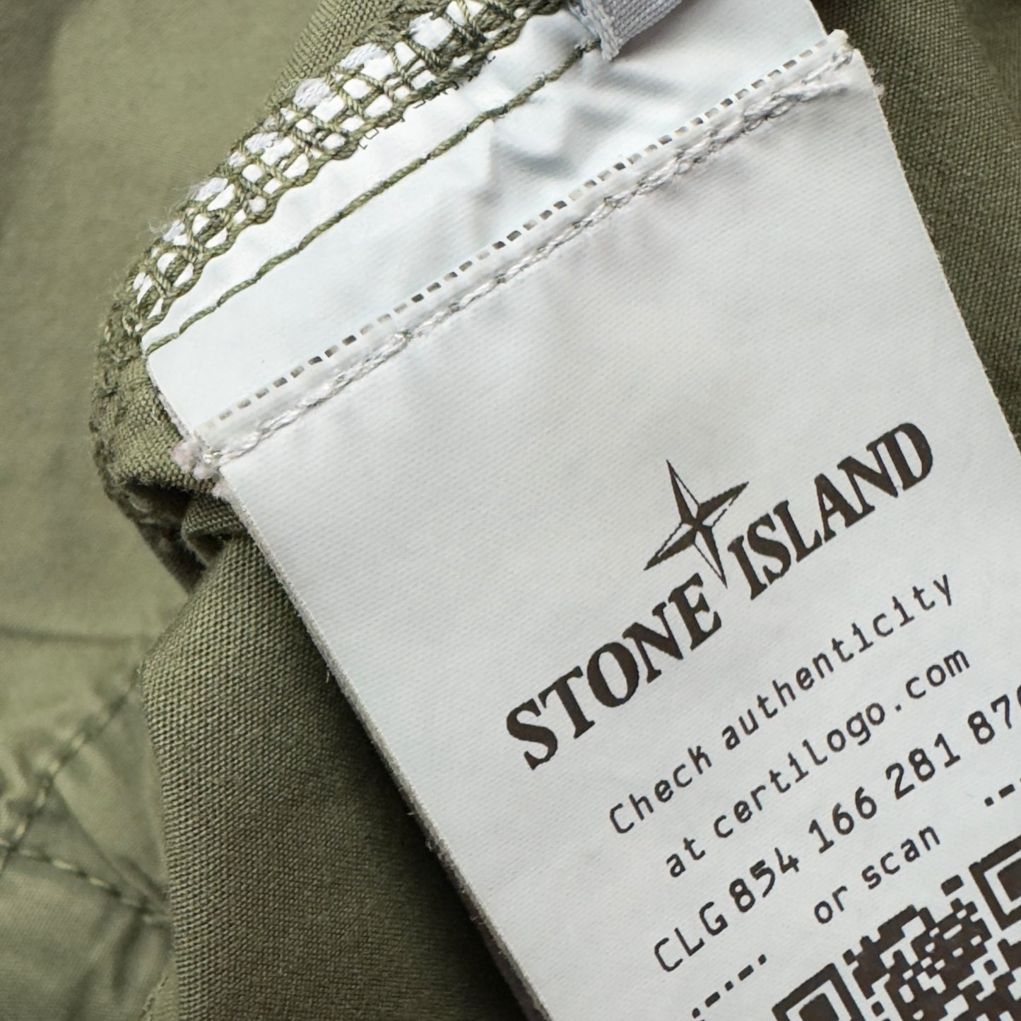 A/W 21 Stone Island Brushed Cotton Overshirt - Khaki