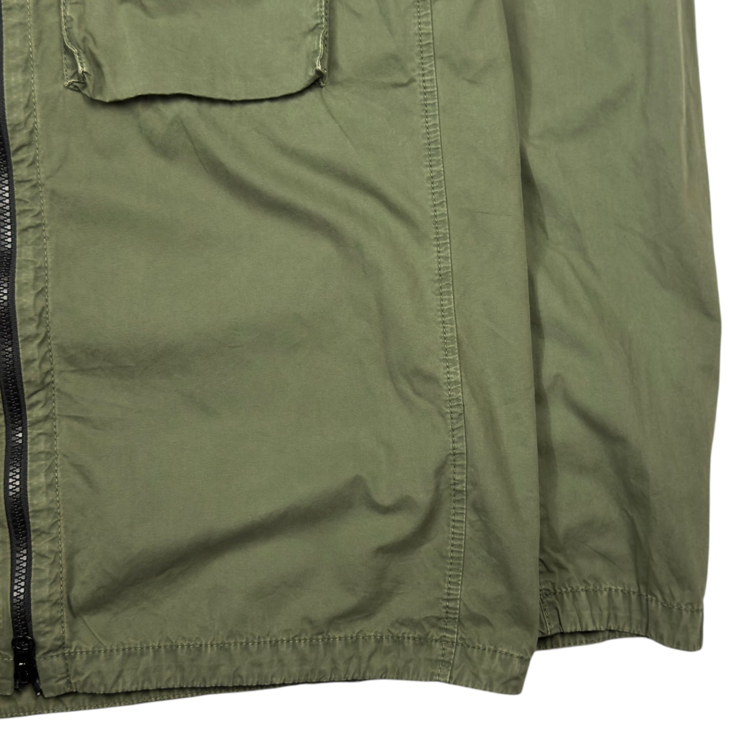 A/W 21 Stone Island Brushed Cotton Overshirt - Khaki
