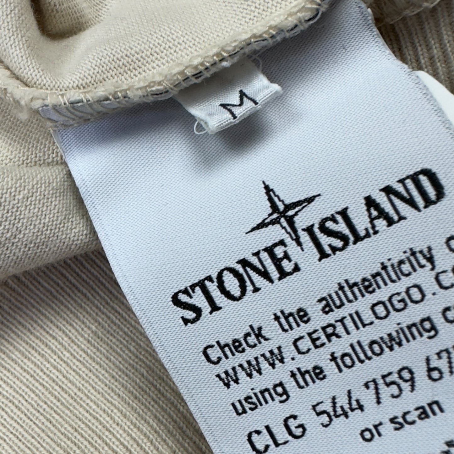 S/S 20 Stone Island Mussola Gommata Crewneck Pocket Sweater - Beige