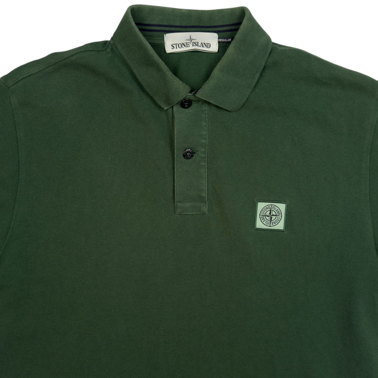 S/S 15 Stone Island Regular Fit Polo Shirt - Dark Green
