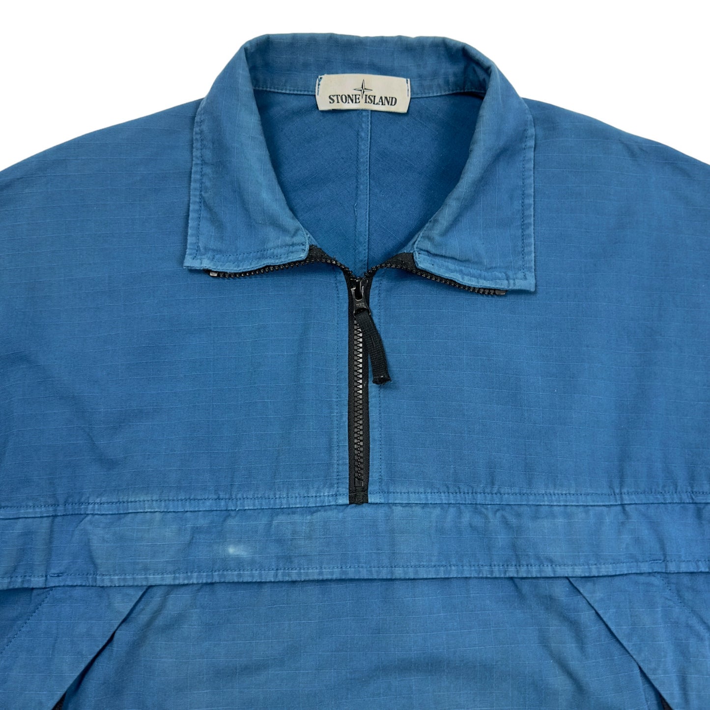 A/W 20 Stone Island Quarterzip Popover Ripstop Smock - Blue