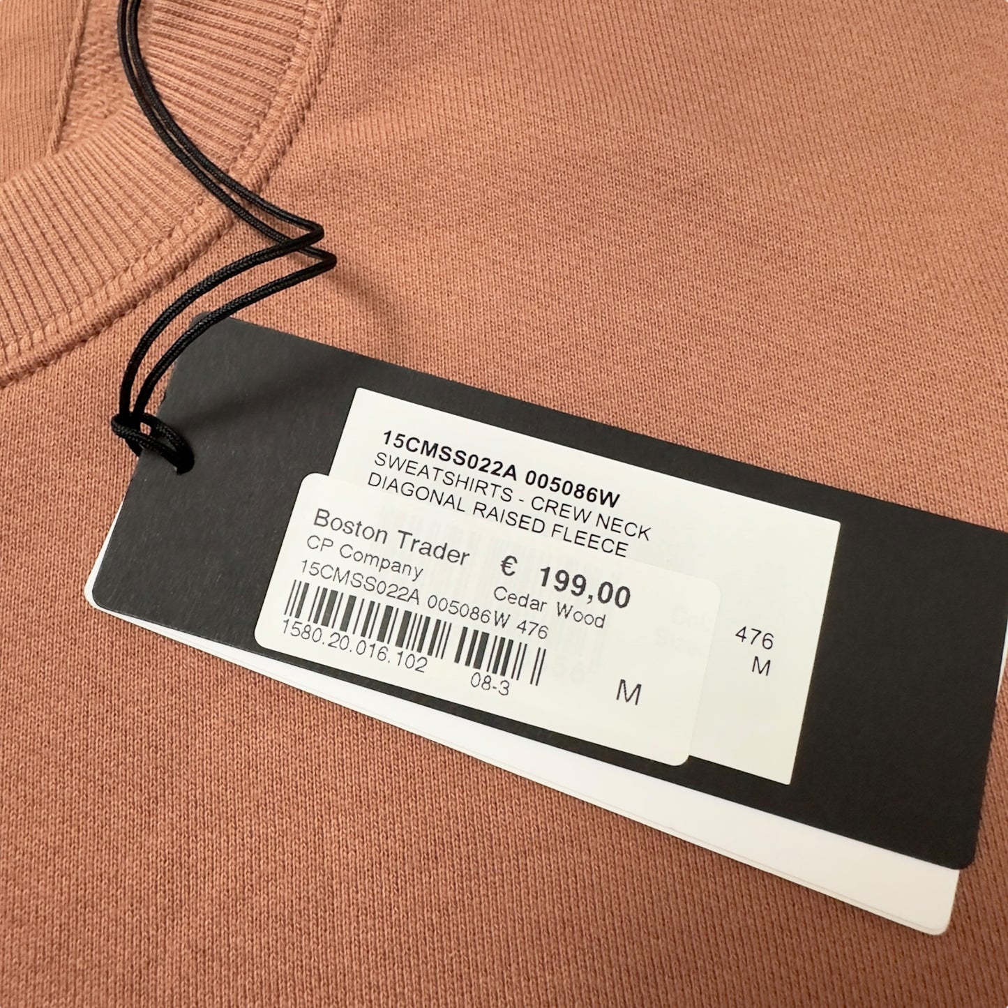 C.P. Company Diagonal Raised Fleece Crewneck Sweater - Dusty Pink