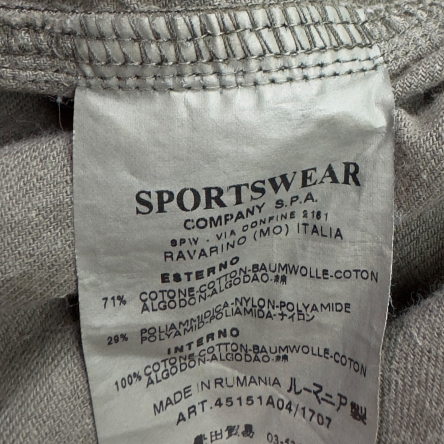 A/W 06 Stone Island Cotton Nylon Blend Overshirt