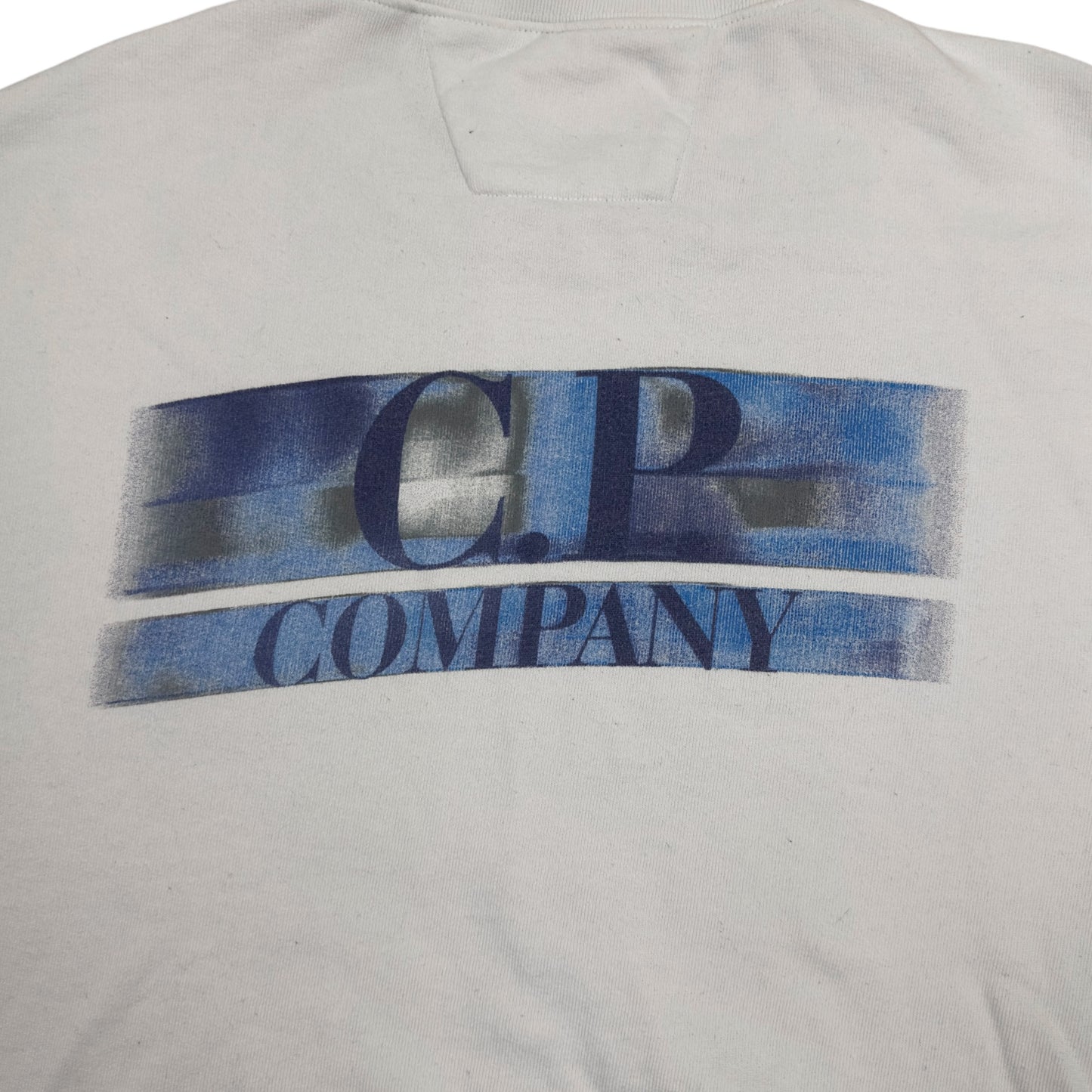 C.P. Company Repeat Logo Sweater White