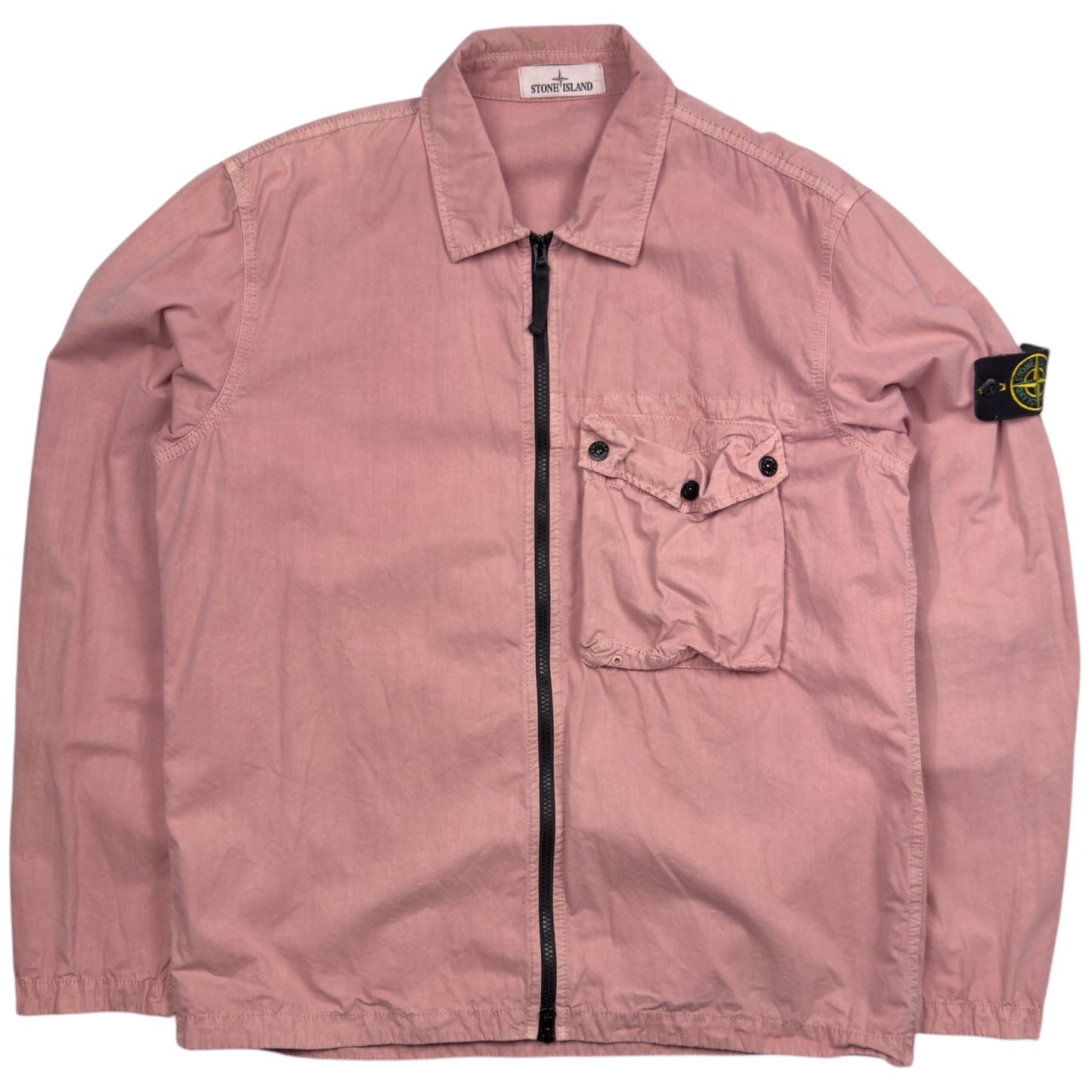 S/S 21 Stone Island Pocket Overshirt - Pink