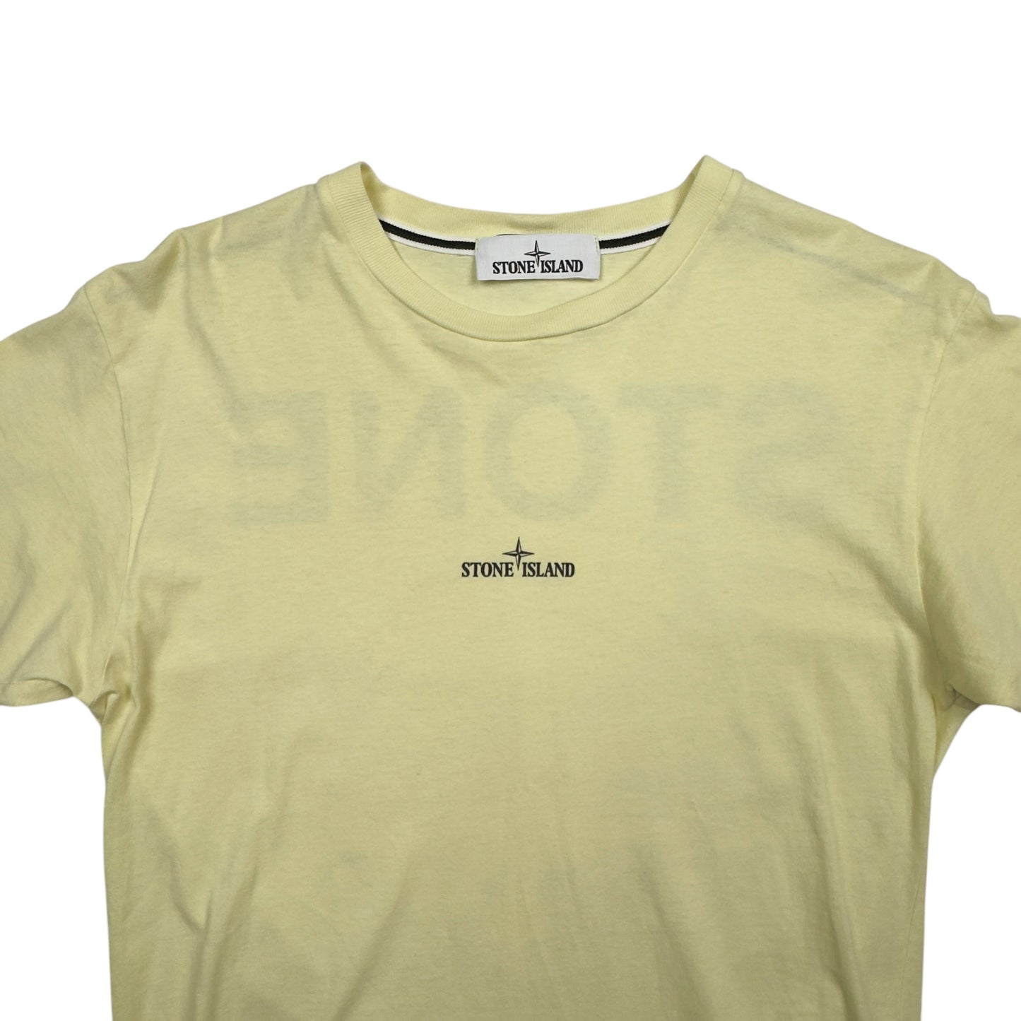 S/S 21 Stone Island Marble Three Print T-Shirt - Light Yellow