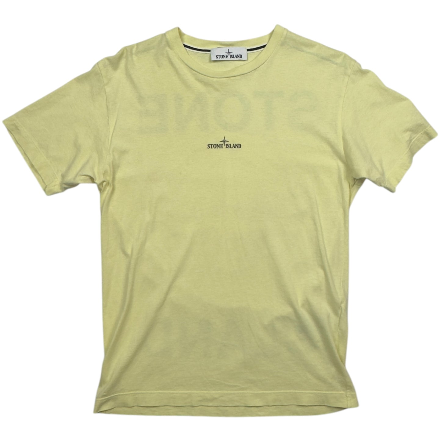 S/S 21 Stone Island Marble Three Print T-Shirt - Light Yellow