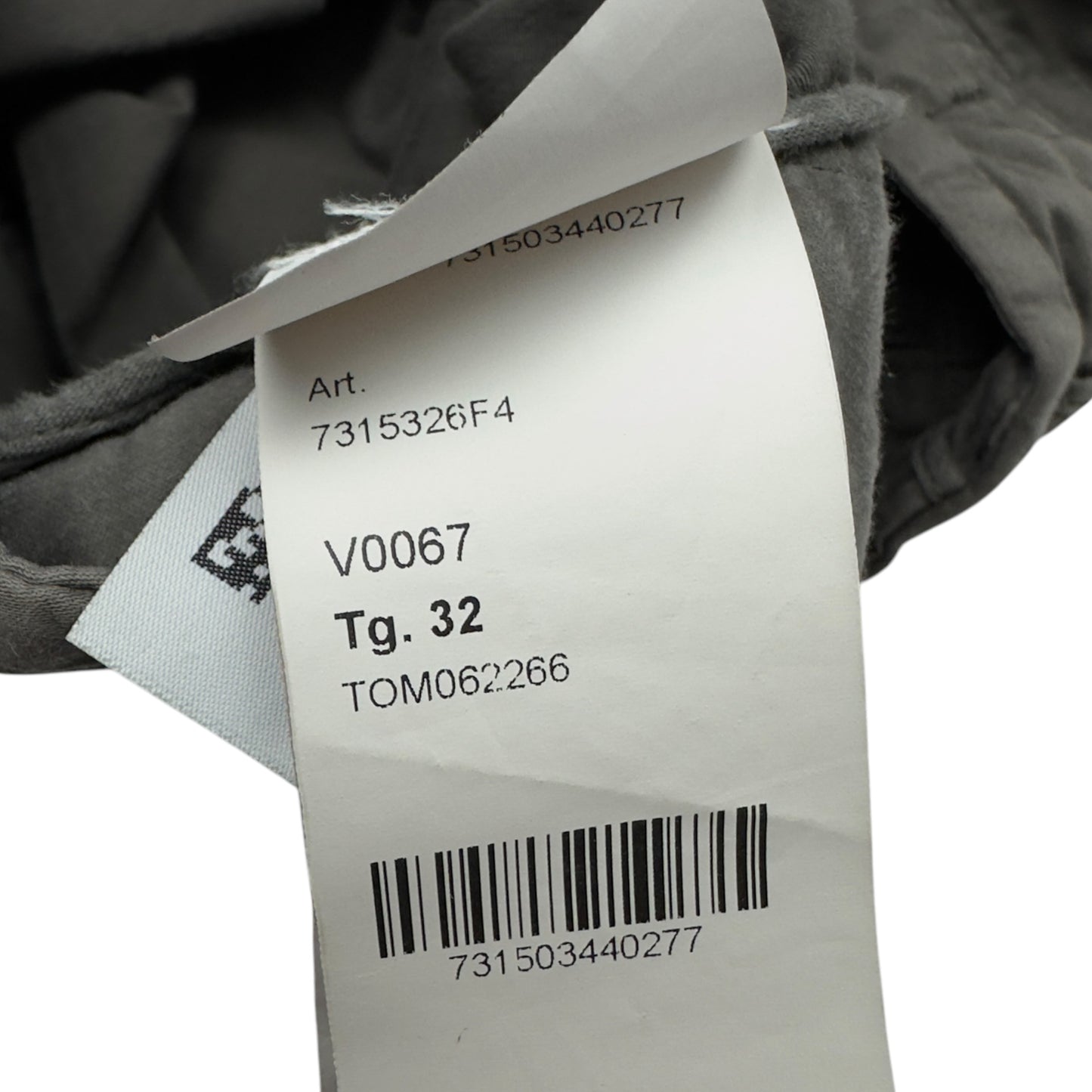 A/W 20 Stone Island Grey Ghost Cargo Trousers