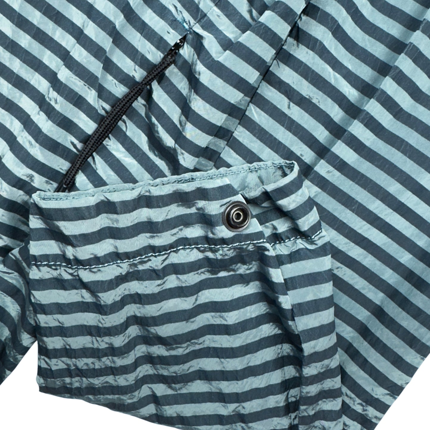 S/S 17 Stone Island Marina Striped Nylon Metal Jacket