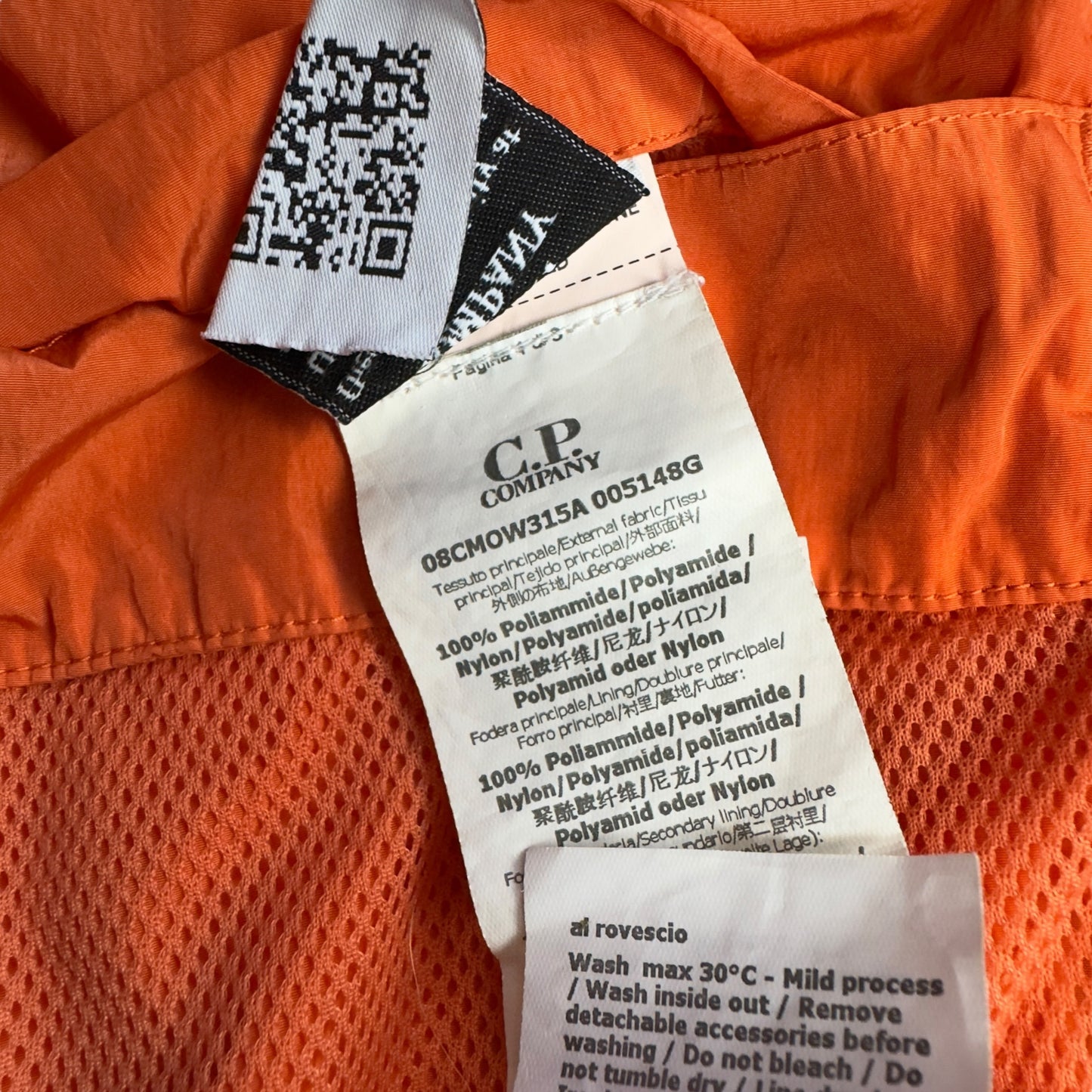 C.P. Company Chrome Bomber Jacket - Orange