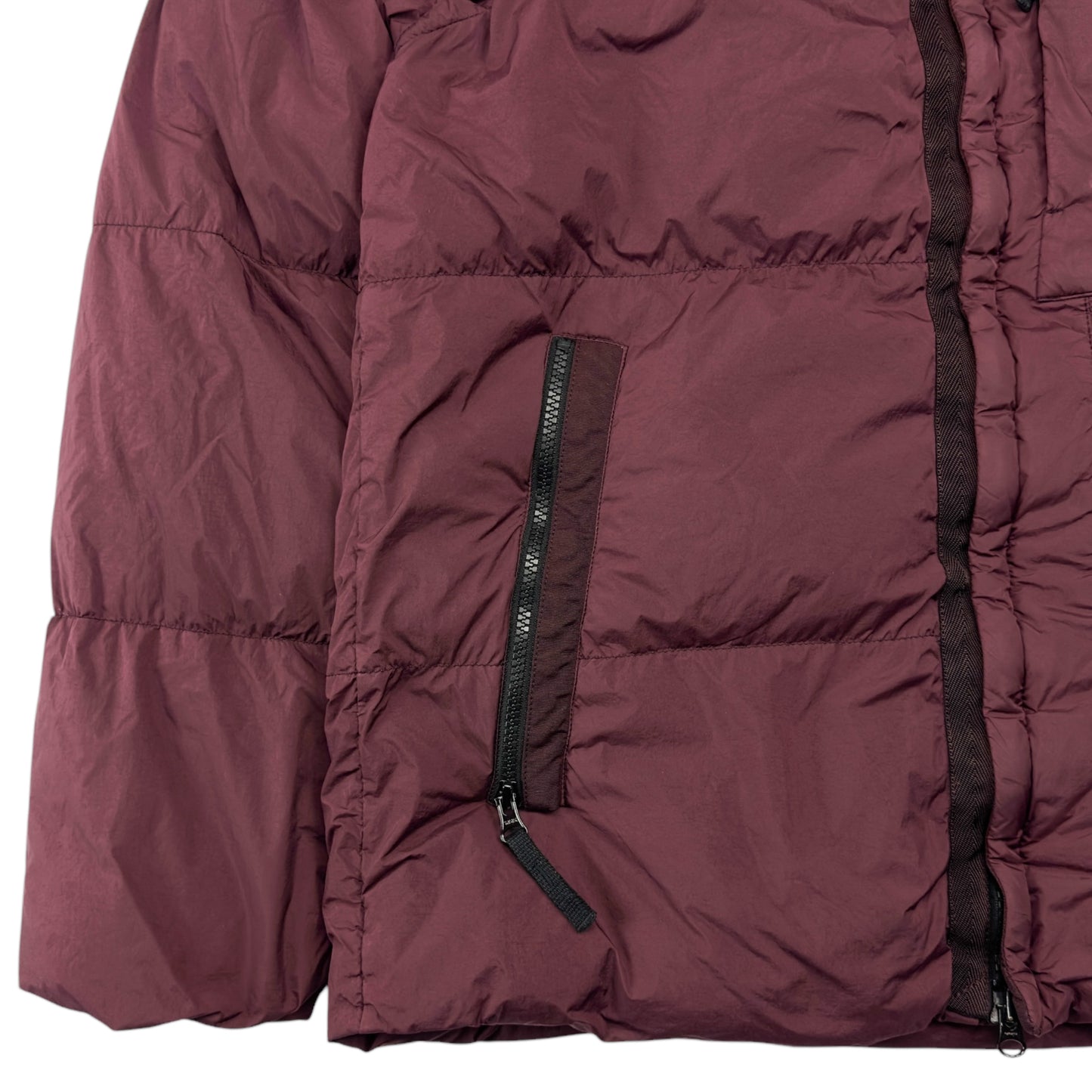 A/W 17 Stone Island Crinkle Reps NY Down Puffer Jacket - Burgundy