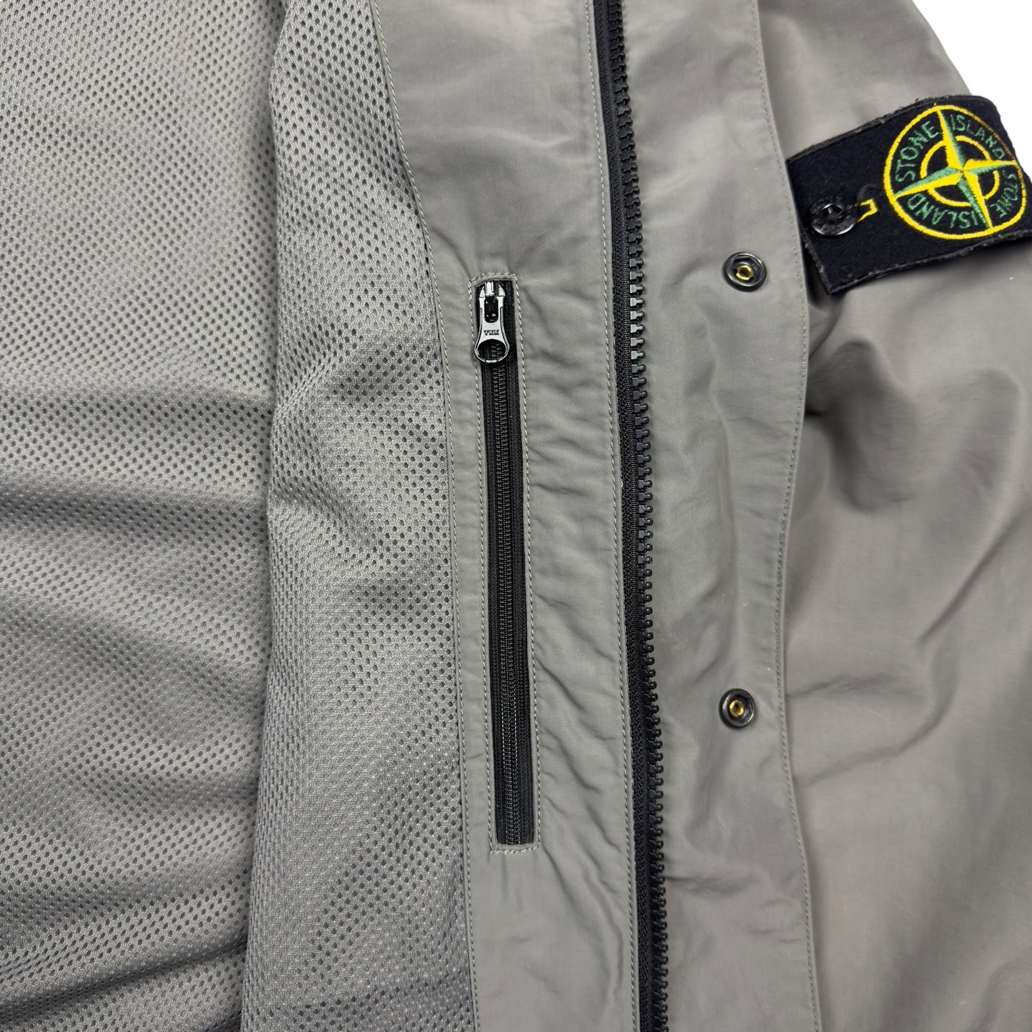 S/S 14 Stone Island Micro Reps Hooded Bomber Jacket - Grey