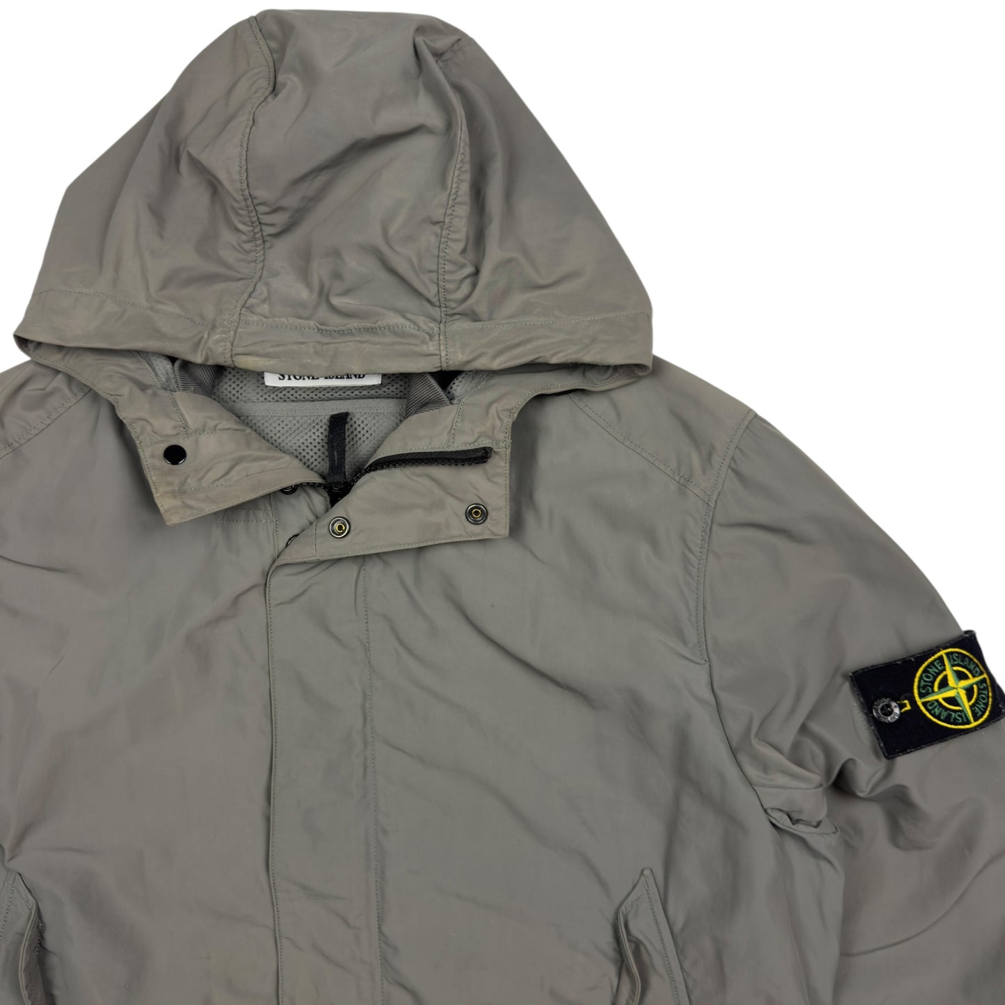 S/S 14 Stone Island Micro Reps Hooded Bomber Jacket - Grey