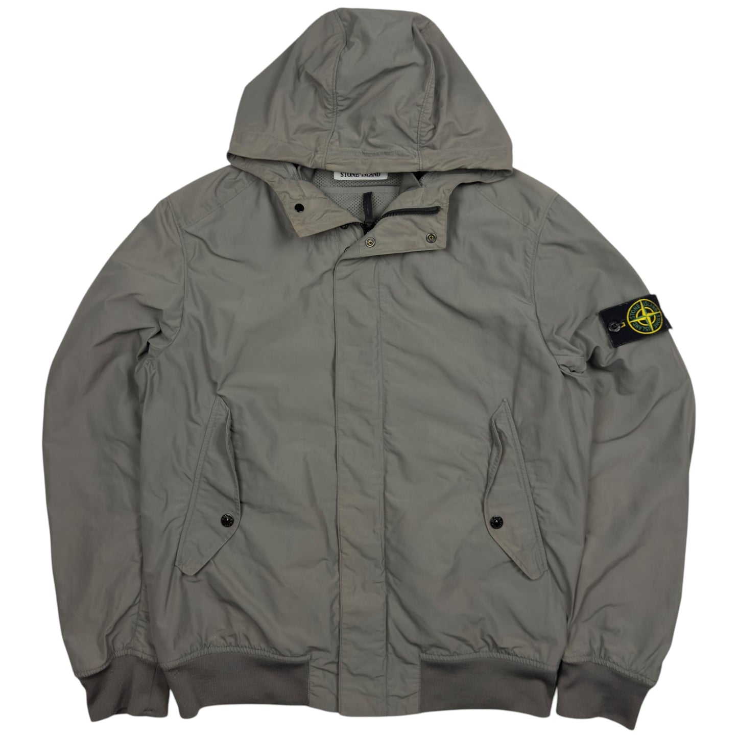 S/S 14 Stone Island Micro Reps Hooded Bomber Jacket - Grey