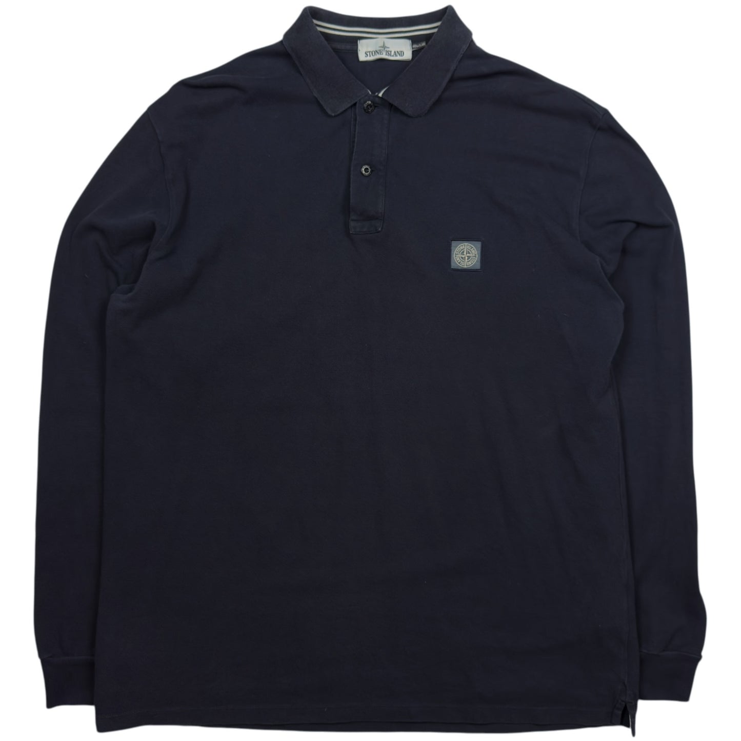 A/W 16 Stone Island Long Sleeve Polo Shirt - Navy