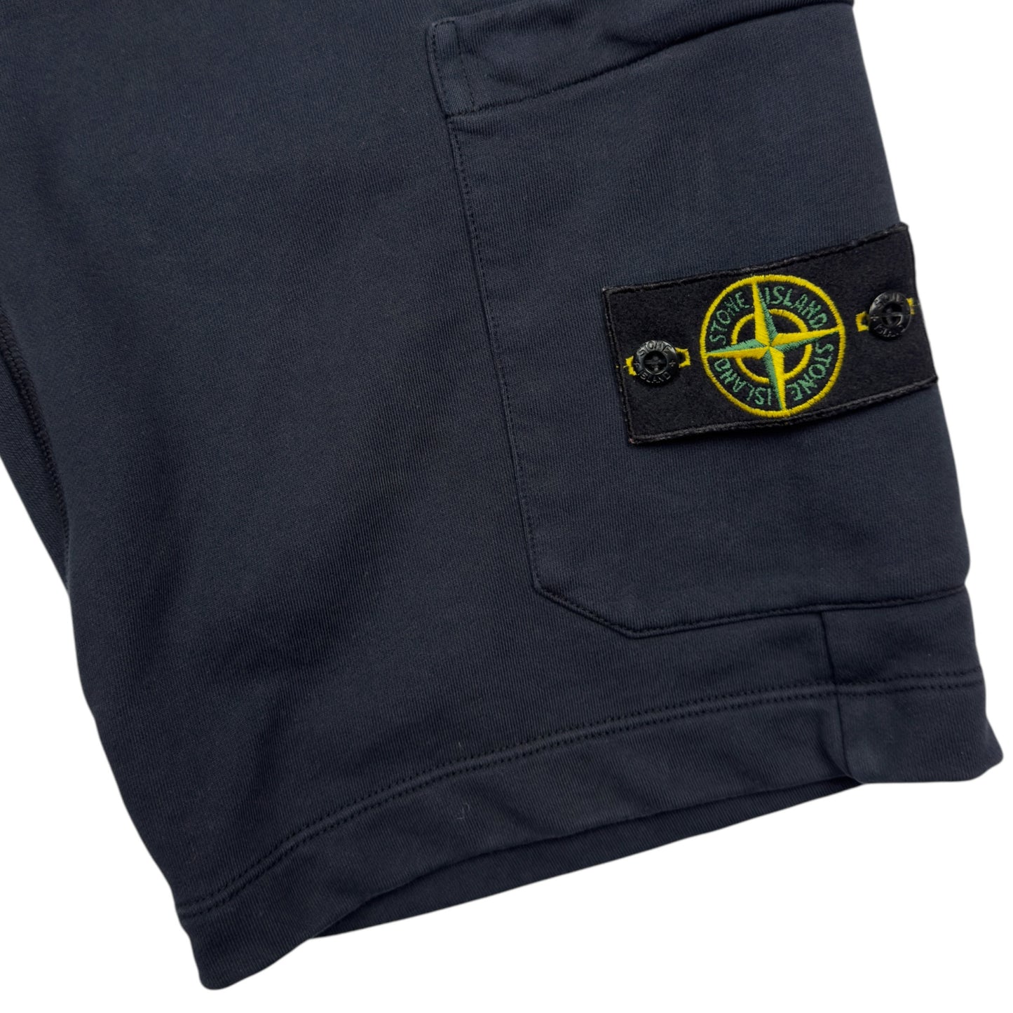 S/S 19 Stone Island Cotton Jersey Cargo Shorts - Navy