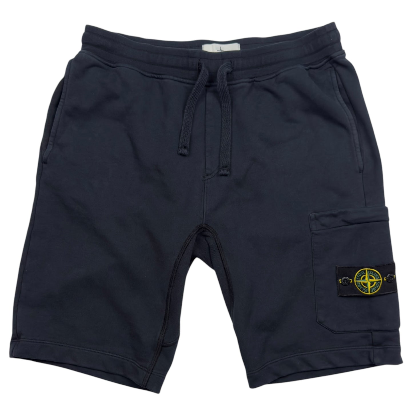 S/S 19 Stone Island Cotton Jersey Cargo Shorts - Navy