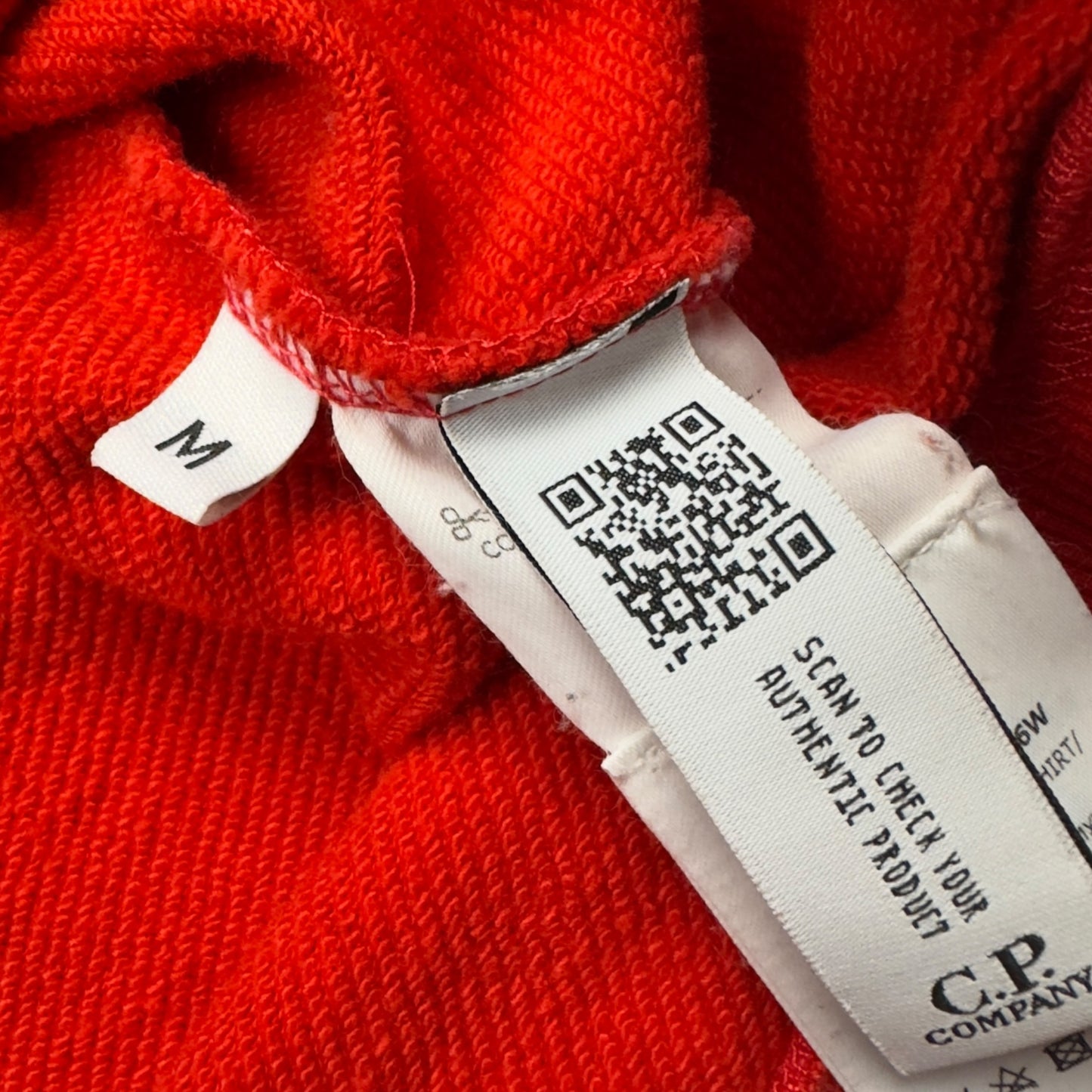 C.P. Company Diagonal Raised Fleece Crewneck Sweater - Red
