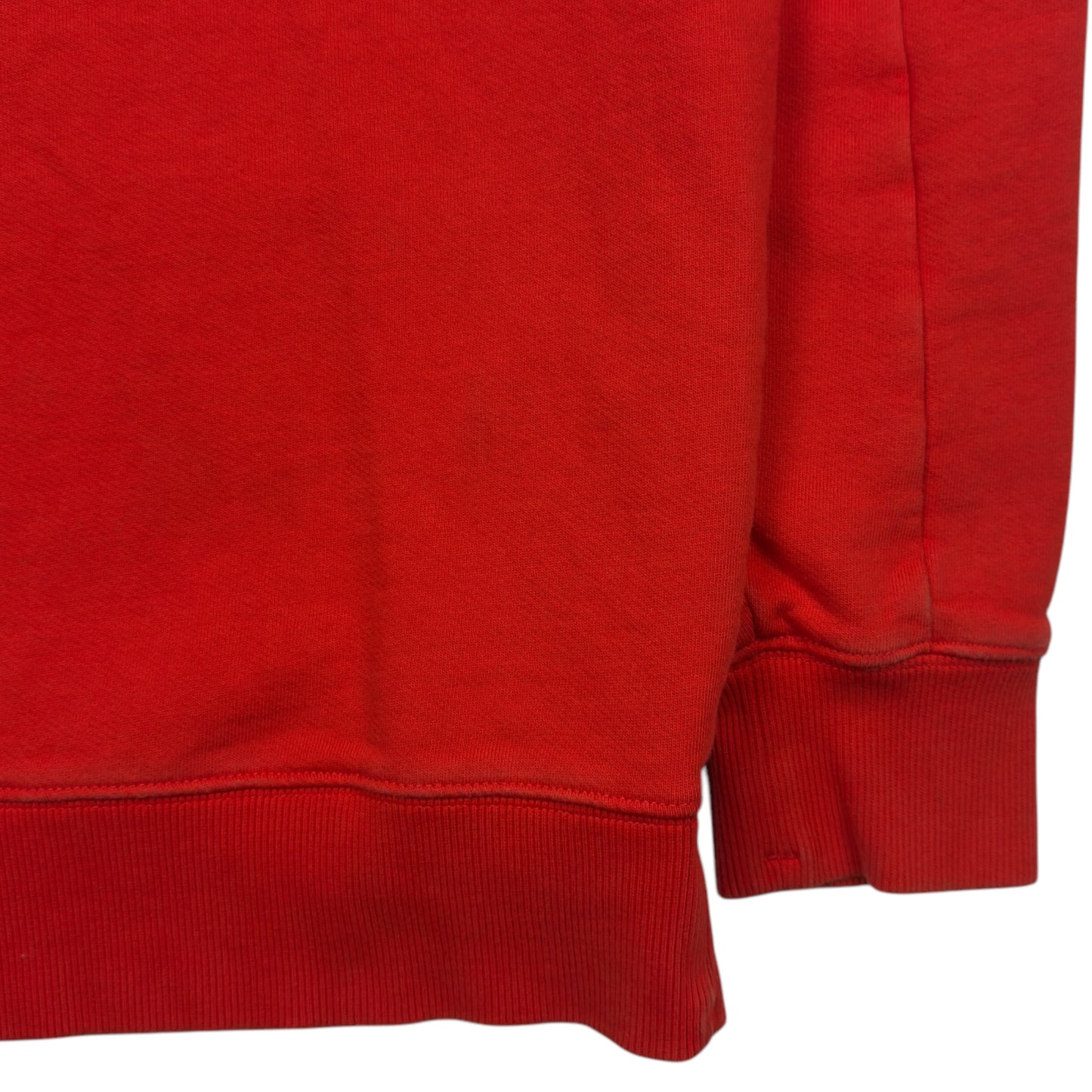 C.P. Company Diagonal Raised Fleece Crewneck Sweater - Red