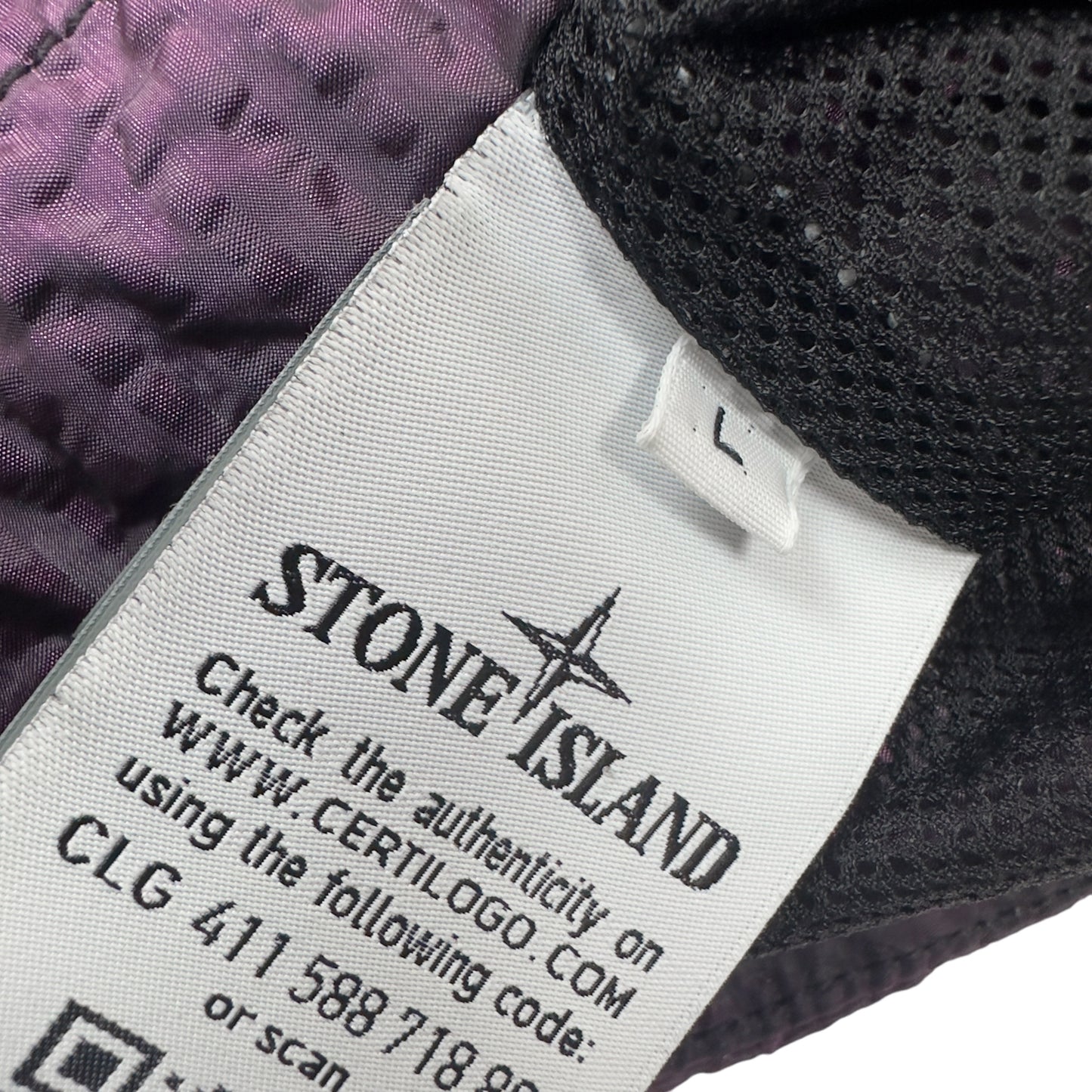 A/W 20 Stone Island Seersucker Nylon Overshirt - Purple