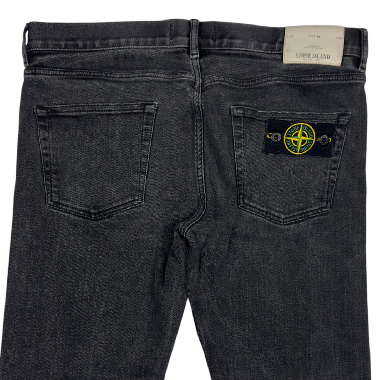 A/W 15 Stone Island Slim Fit Black Jeans 34/33