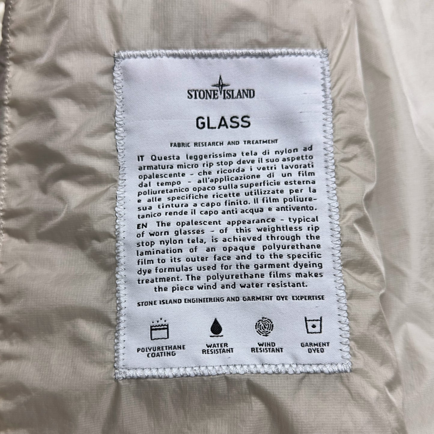 S/S 13 Stone Island Glass Hooded Bomber Jacket
