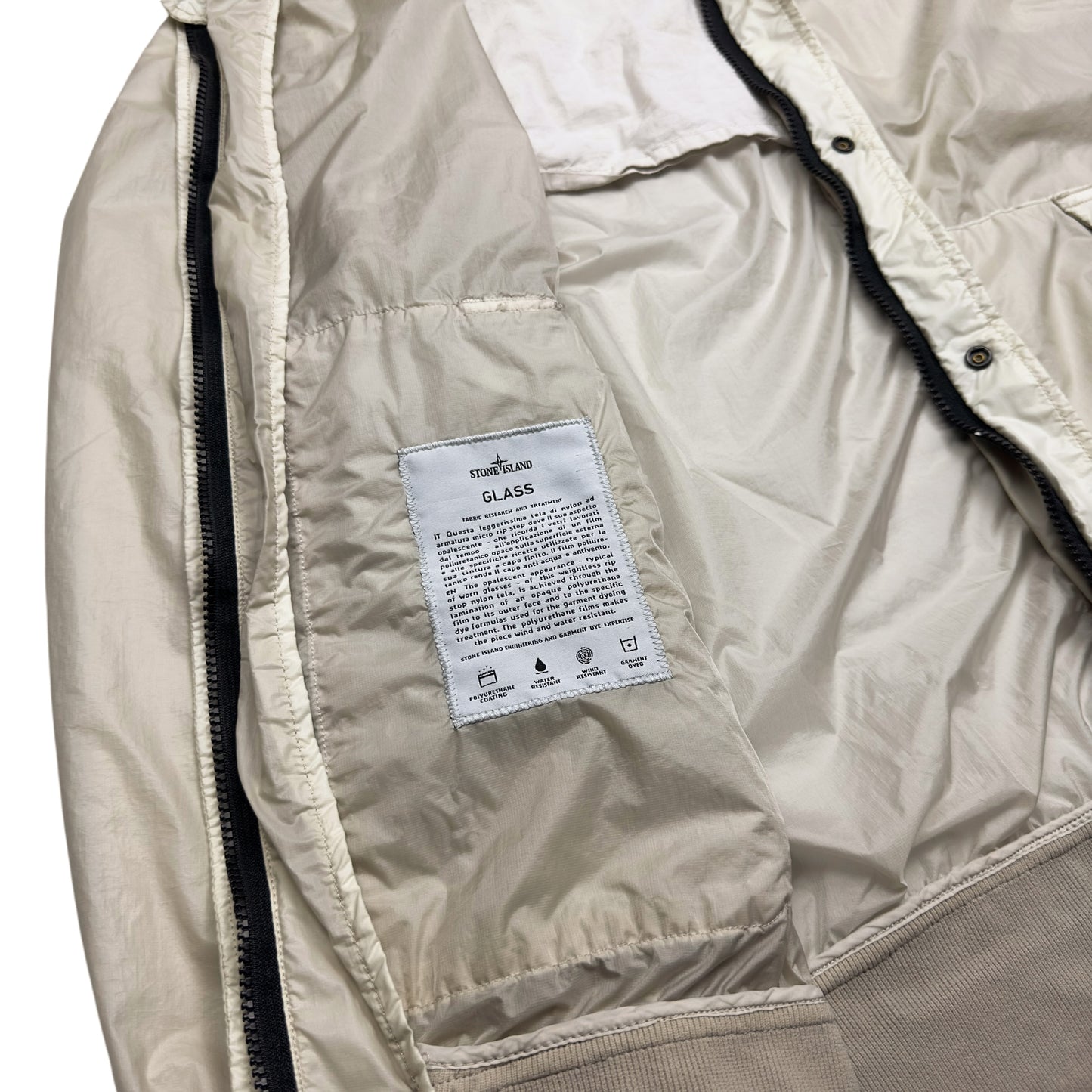 S/S 13 Stone Island Glass Hooded Bomber Jacket