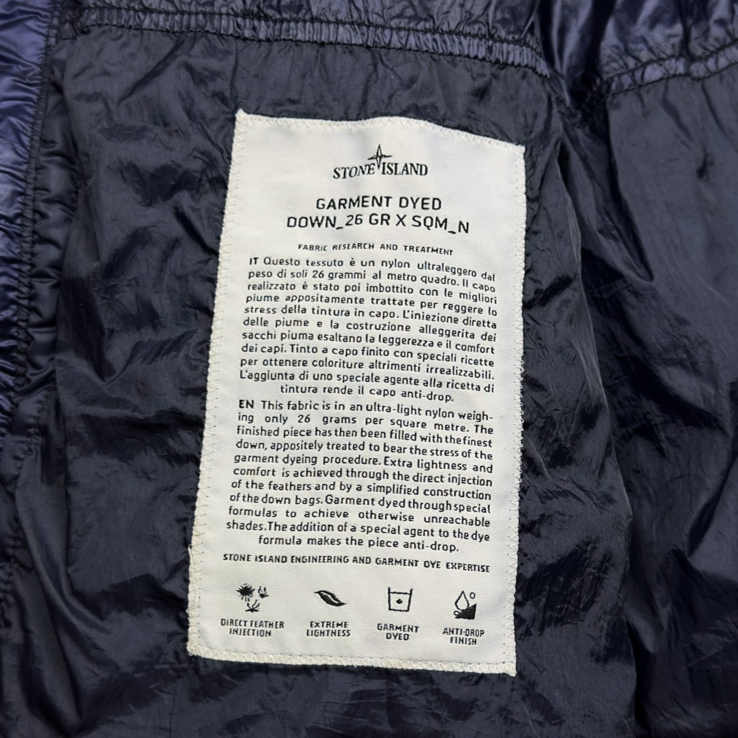 A/W 14 Stone Island Down_26 GR X SQM_N Down Puffer Jacket