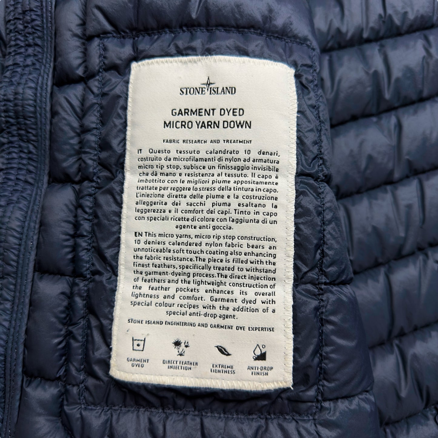 A/W 16 Stone Island Micro Yarn Down Puffer Jacket