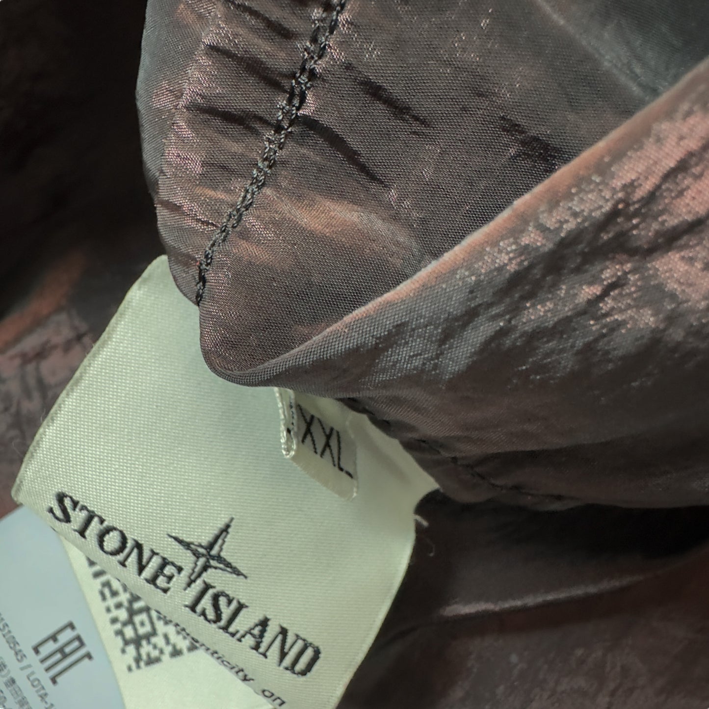 S/S 16 Stone Island Weft Nylon Metal Overshirt - Dark Red