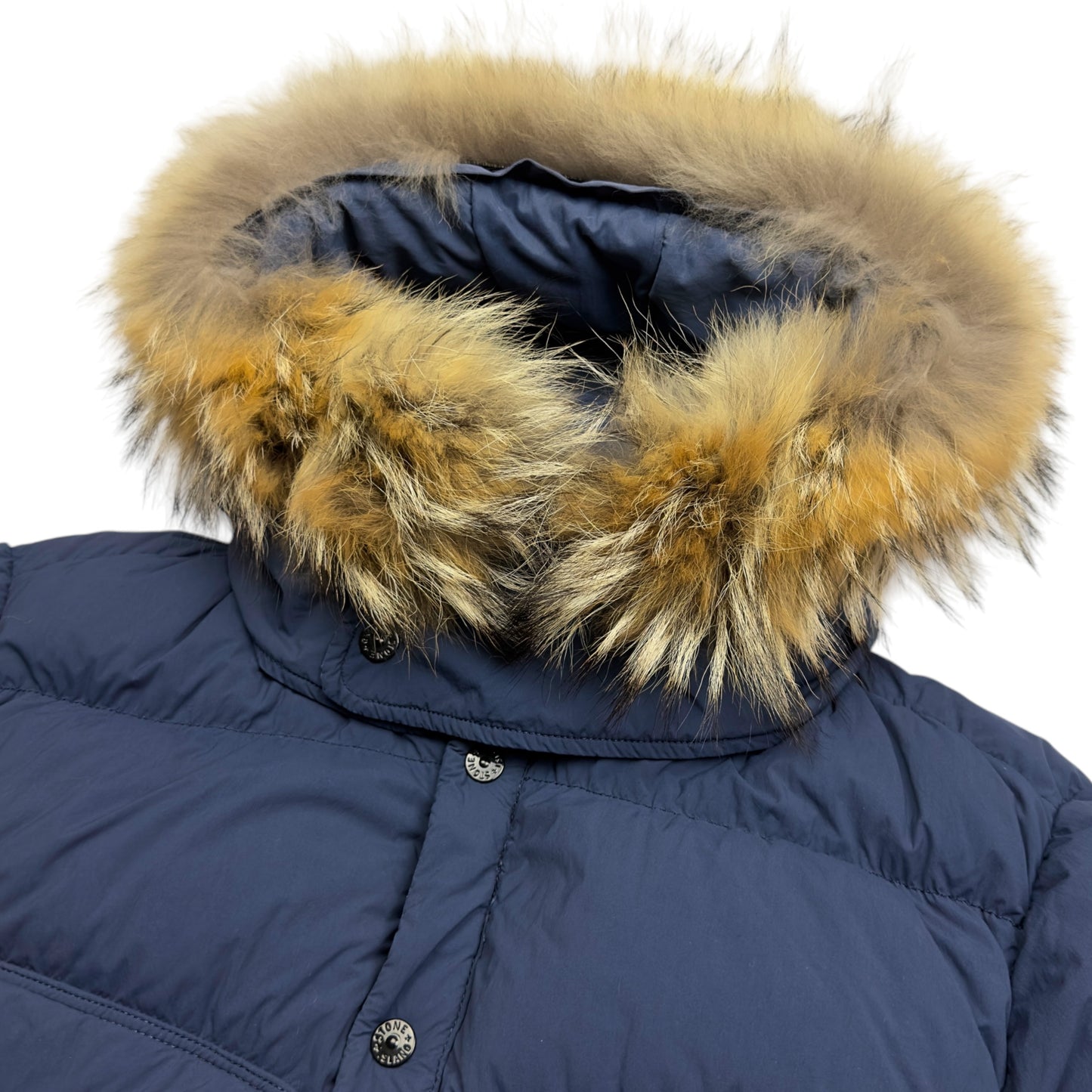 A/W 16 Stone Island Organic Feel Tela NY Down Fur Hood Puffer Jacket