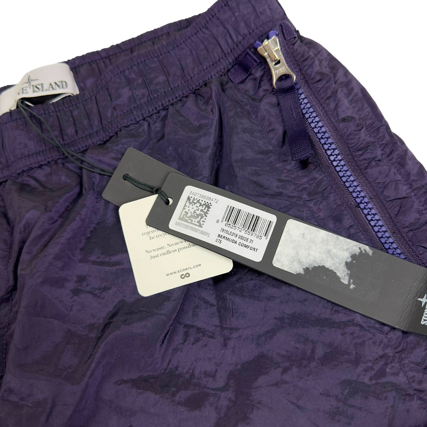 S/S 23 Stone Island Nylon Metal Bermuda Shorts - 31 Comfort