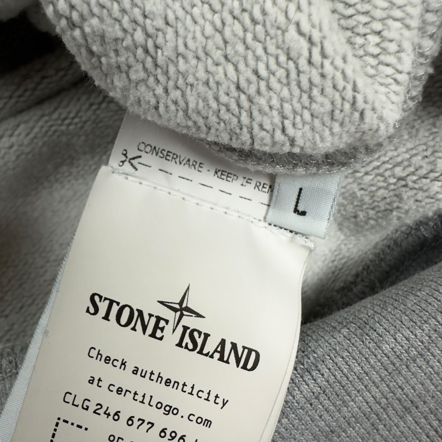 A/W 21 Stone Island Crewneck Sweater - Grey - Large