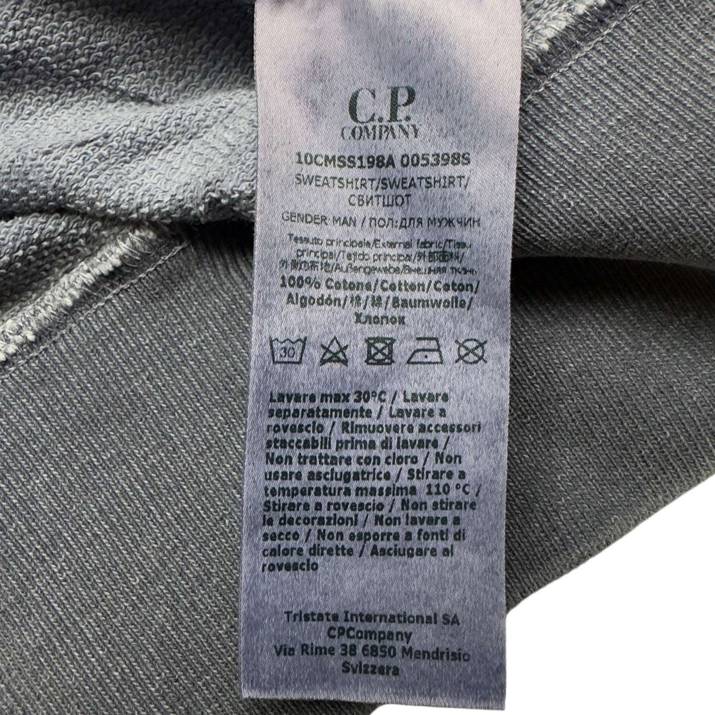 C.P. Company Internally Coloured Envelope ICE Hoodie - Blue