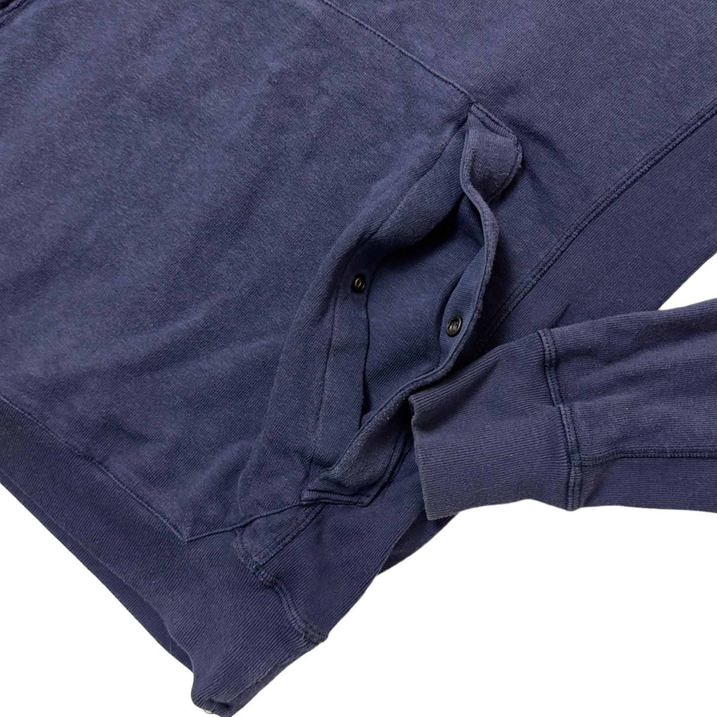 S/S 14 Stone Island Button Hoodie - Navy