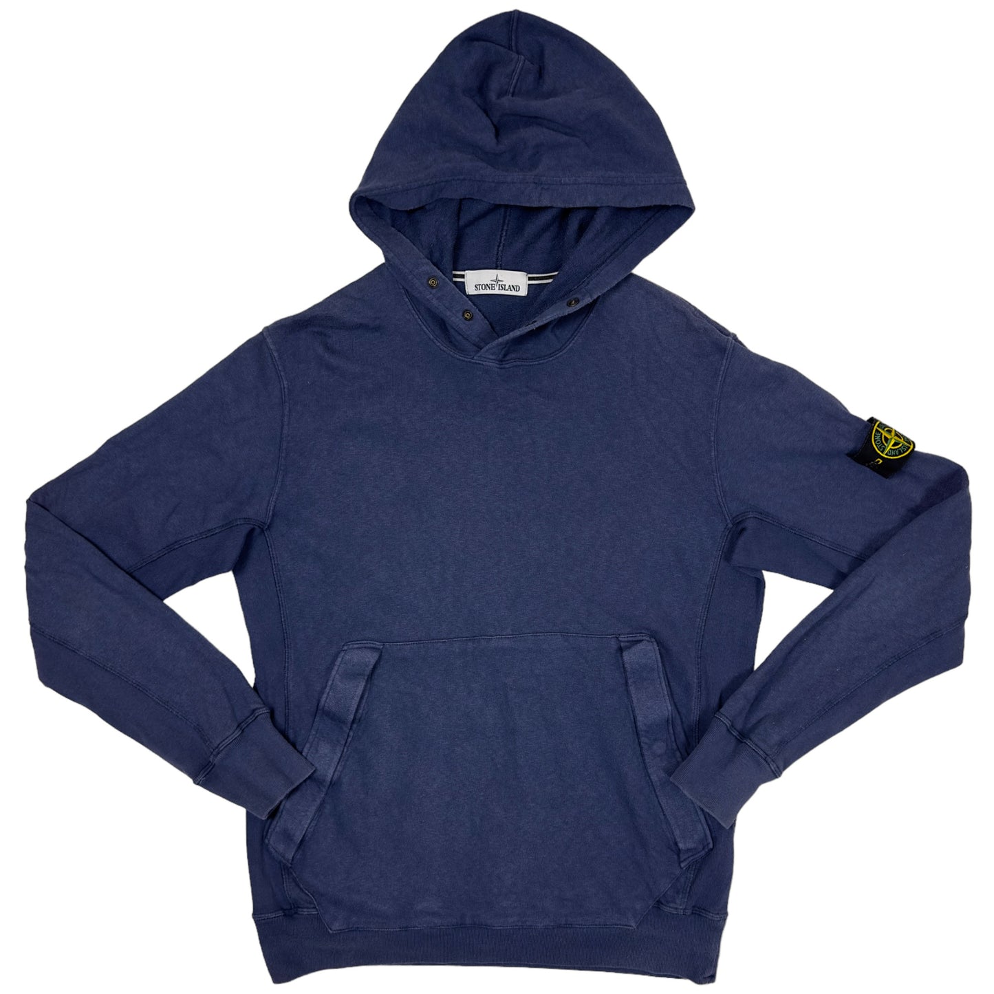 S/S 14 Stone Island Button Hoodie - Navy