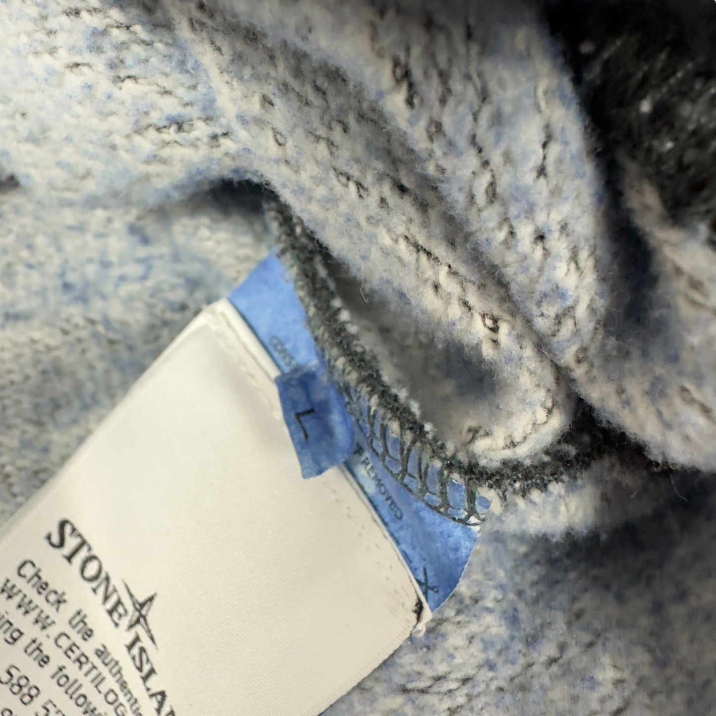 A/W 20 Stone Island Dust Colour Treatment Sweater - Blue